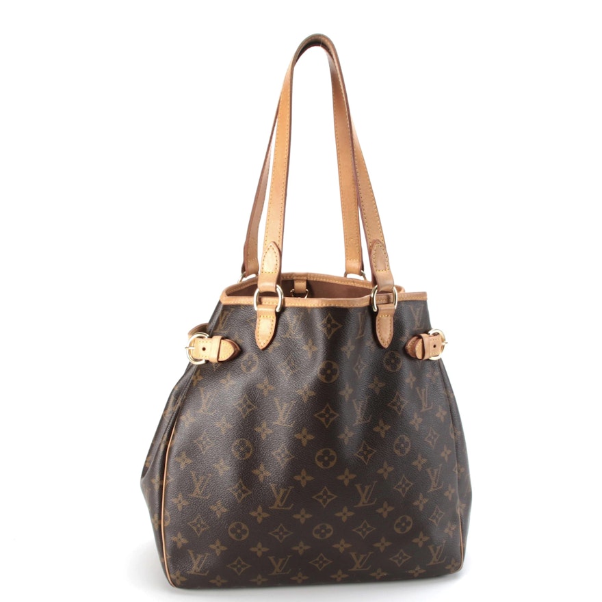 Louis Vuitton Batignolles Vertical Shoulder Bag in Monogram Canvas