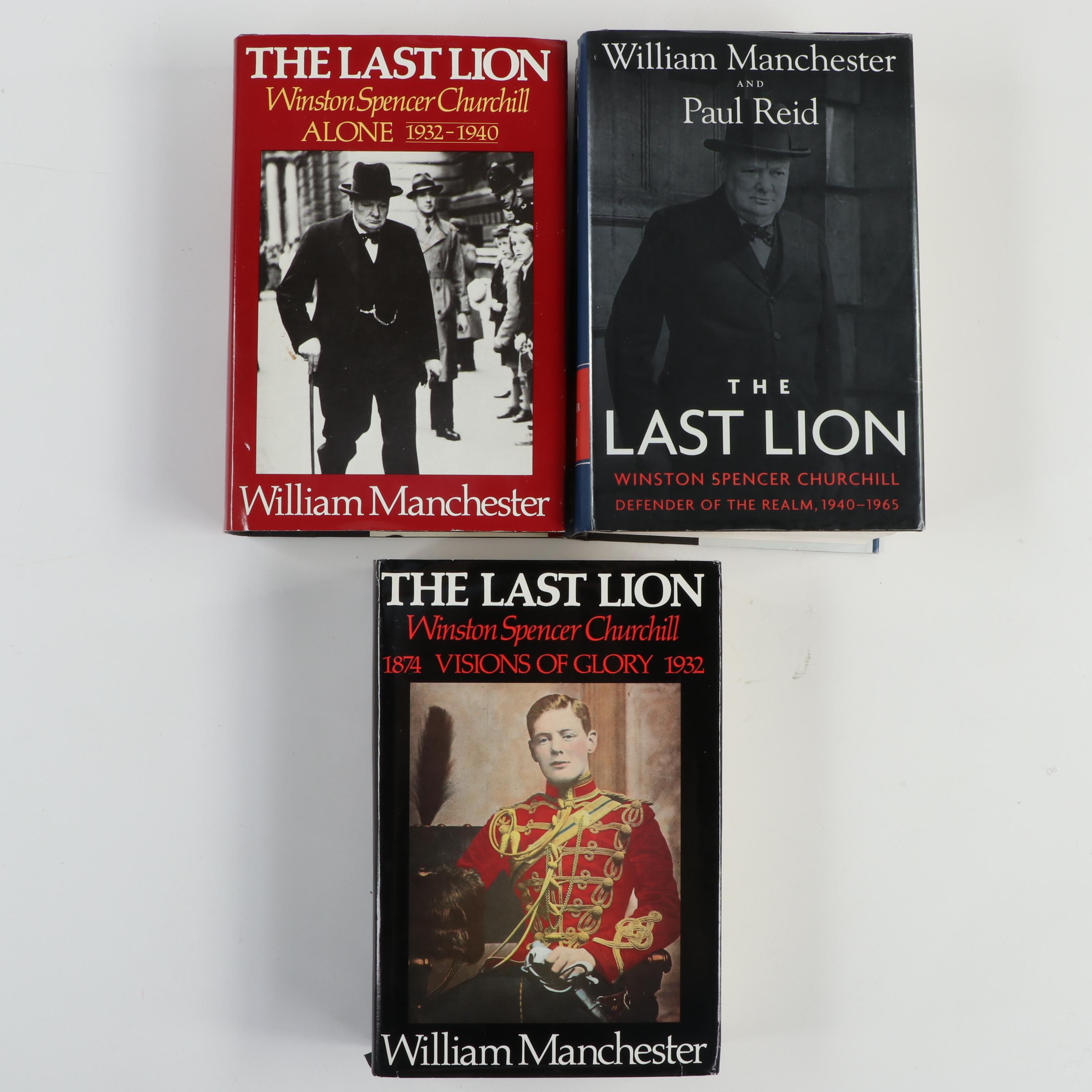First Edition "Visions of Glory" and More "The Last Lion" Churchill Biographies