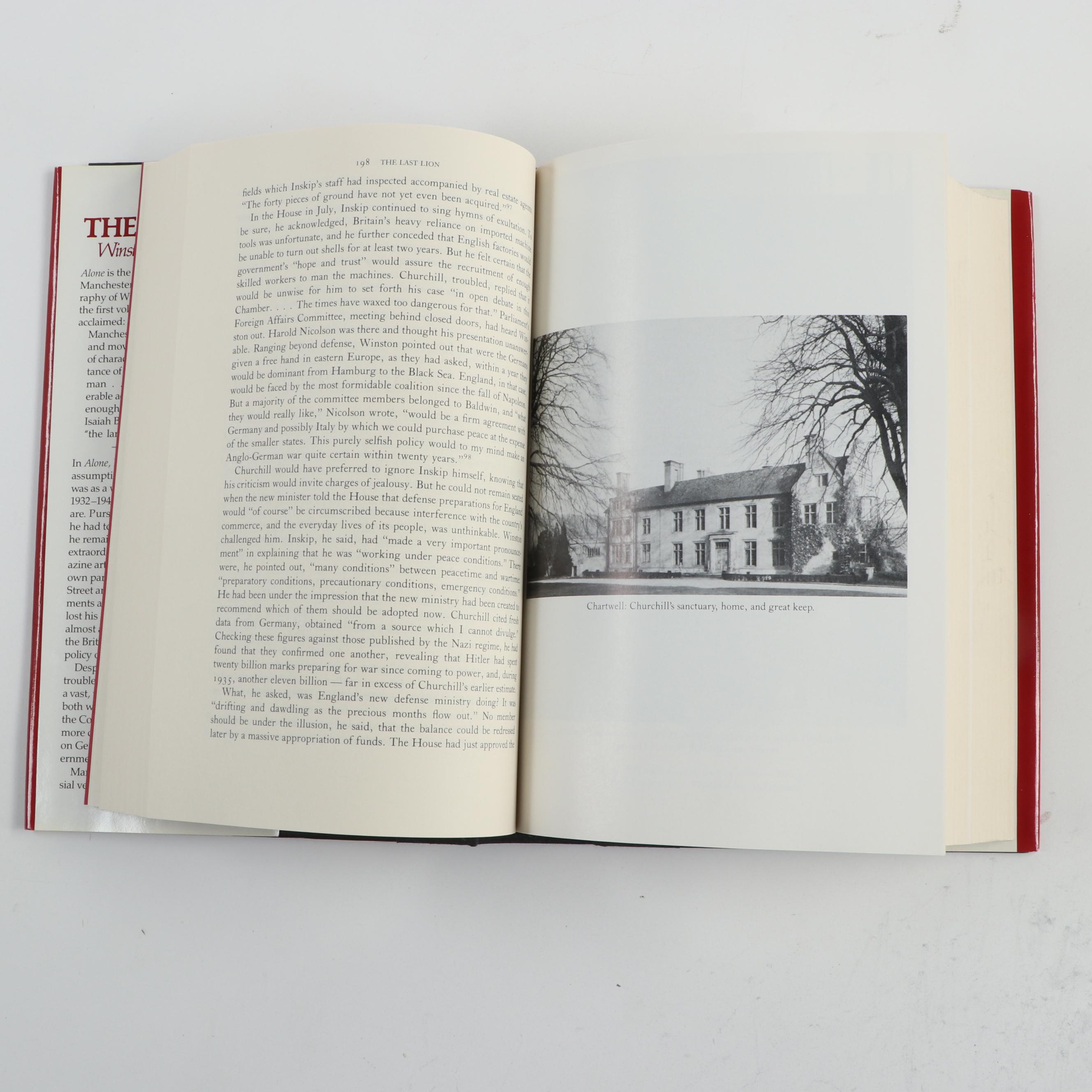 First Edition "Visions of Glory" and More "The Last Lion" Churchill Biographies