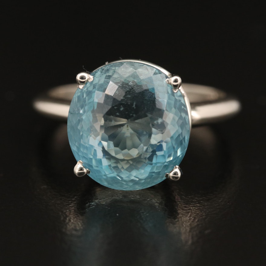 14K 8.36 CT Aquamarine Ring