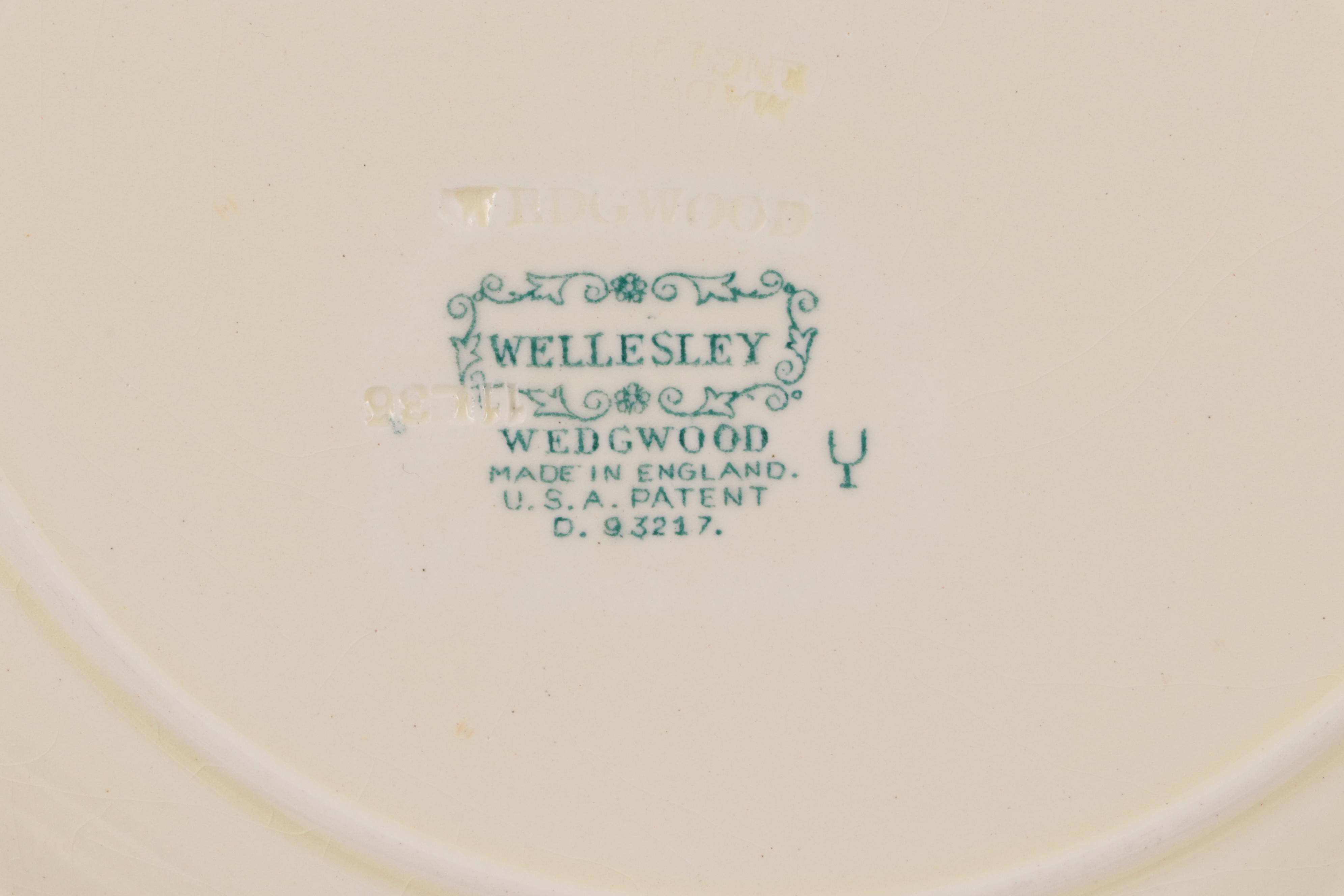Wedgwood "Wellesley" Dinnerware and Serveware, 1930–1969