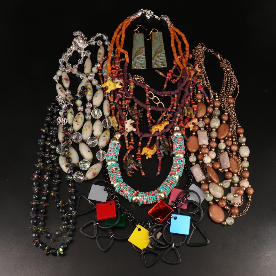 Hobé and Vintage Rhinestone and Beaded Jewelry