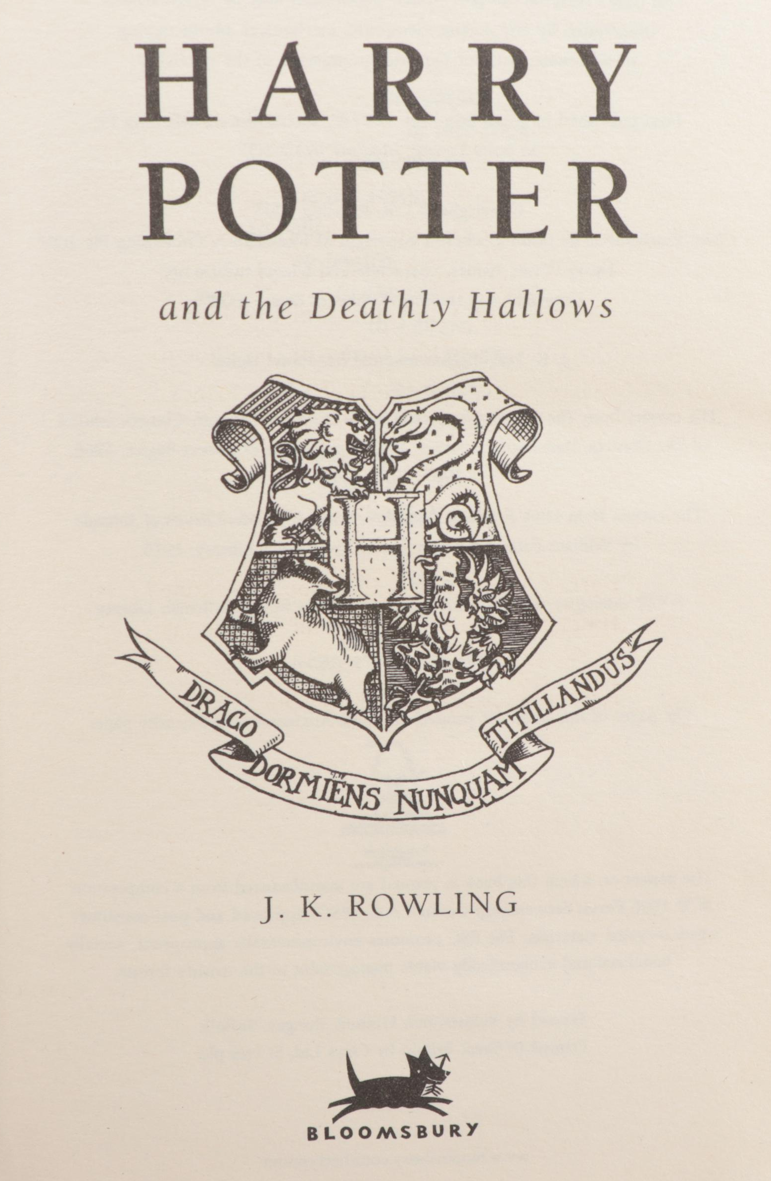 First UK Edition "Harry Potter" Books with Canadian Editions and More