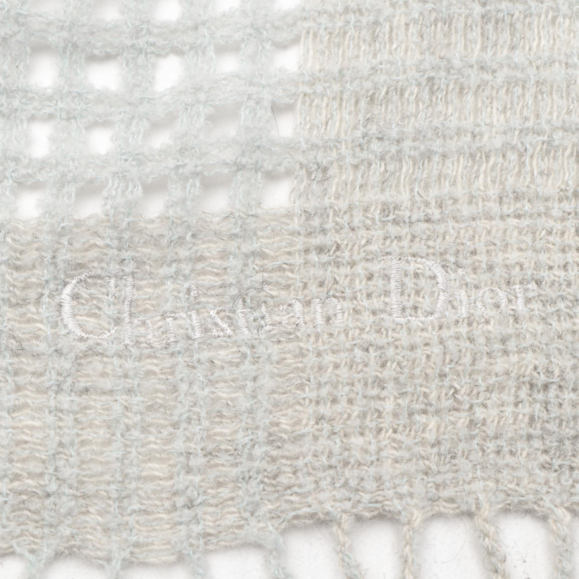 Christian Dior Monsieur Woven Fringed Scarf