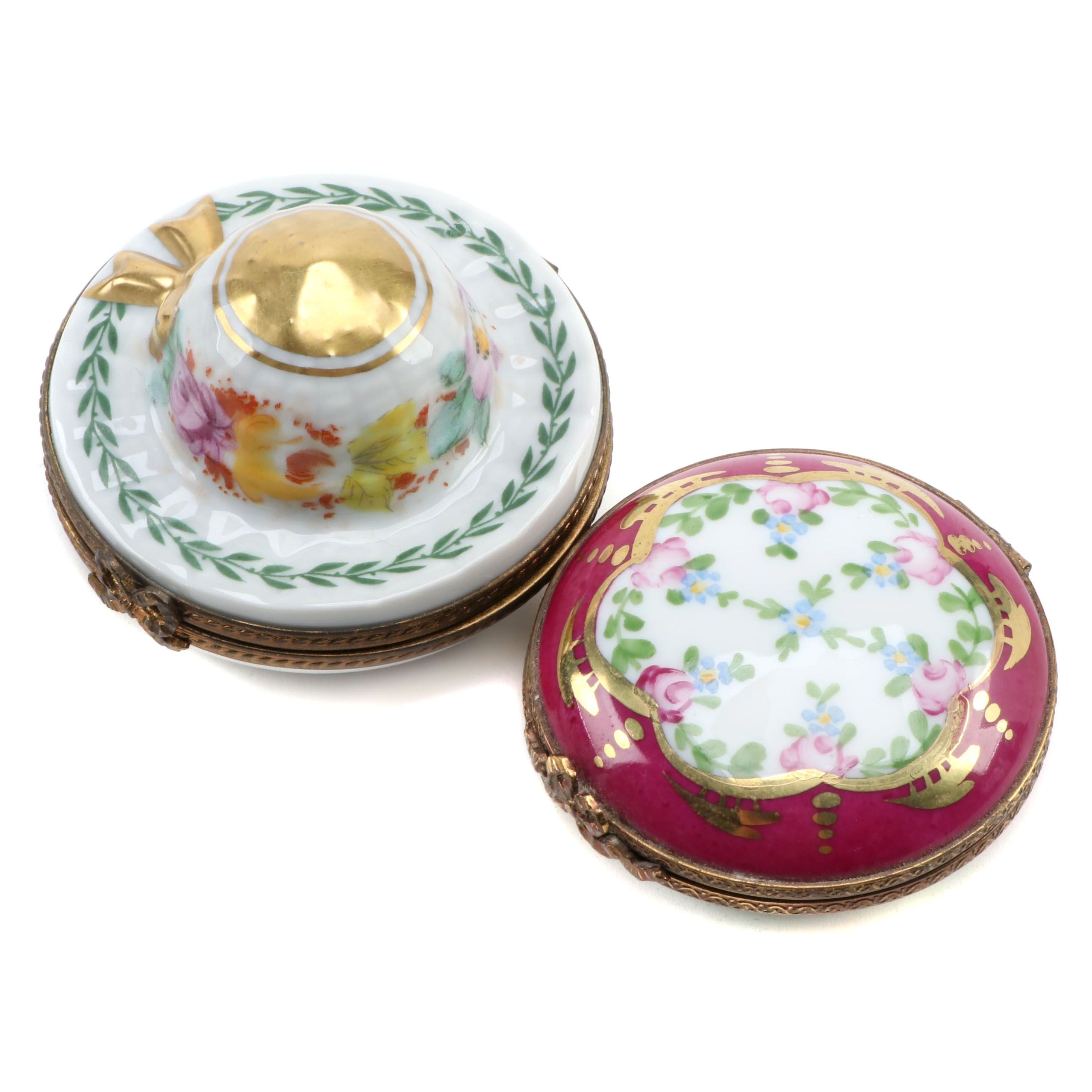 Dubarry and Other Hand-Painted Porcelain Limoges Box