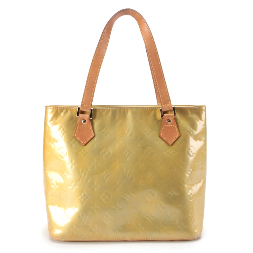 Louis Vuitton Houston Tote in Monogram Vernis and Vachetta Leather