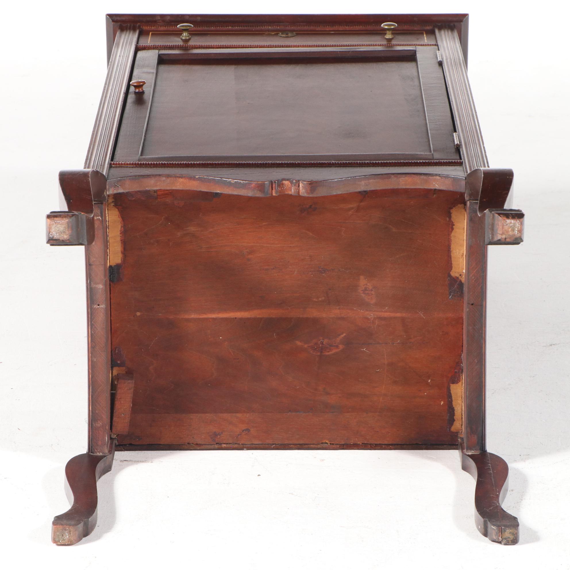 Robert Mitchell Furniture Co. Mahogany-Stained and Mirrored Glass Music Cabinet