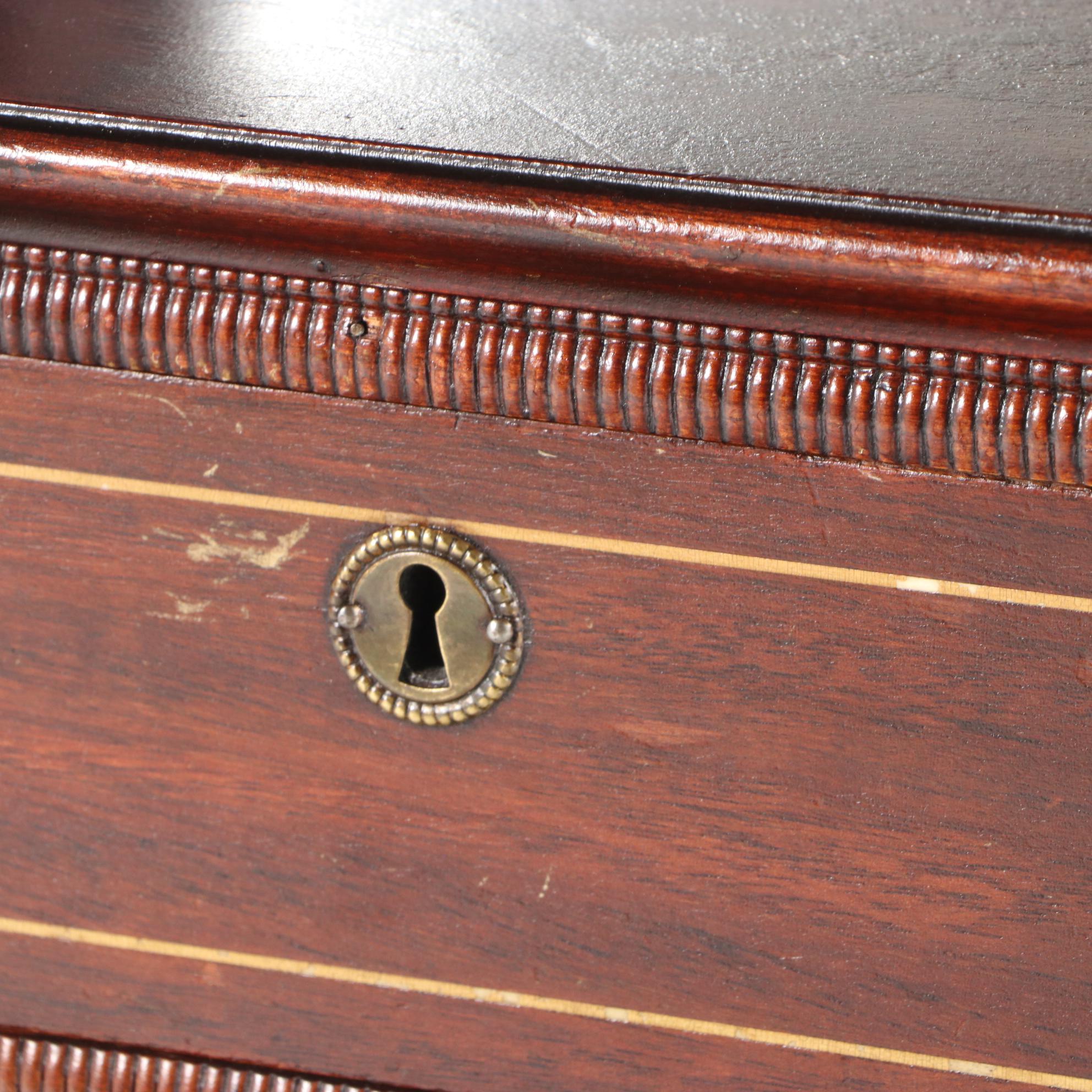 Robert Mitchell Furniture Co. Mahogany-Stained and Mirrored Glass Music Cabinet