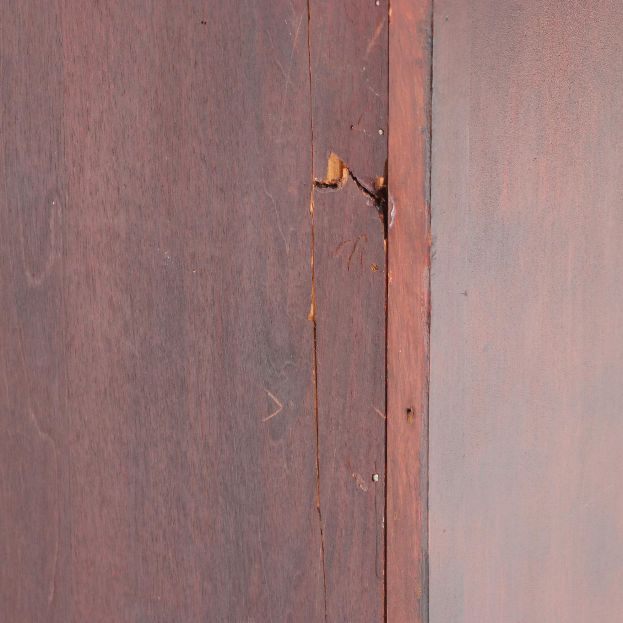 Robert Mitchell Furniture Co. Mahogany-Stained and Mirrored Glass Music Cabinet