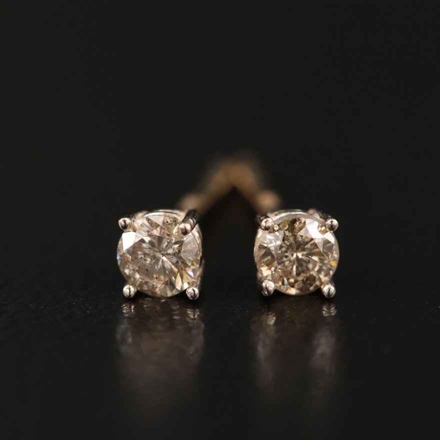 14K 0.22 CTW Diamond Stud Earrings