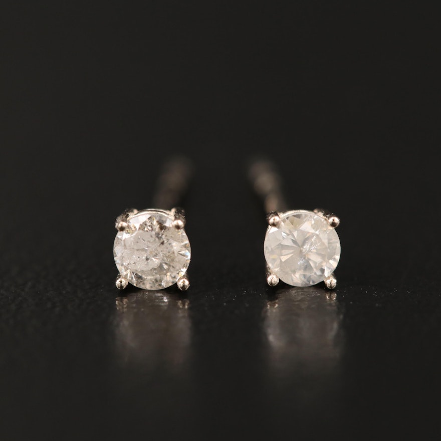 14K 0.24 CTW Diamond Stud Earrings