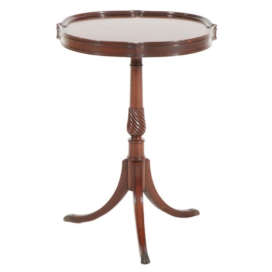 Regency Style Mahogany Tripod Table, Mid-20th Century