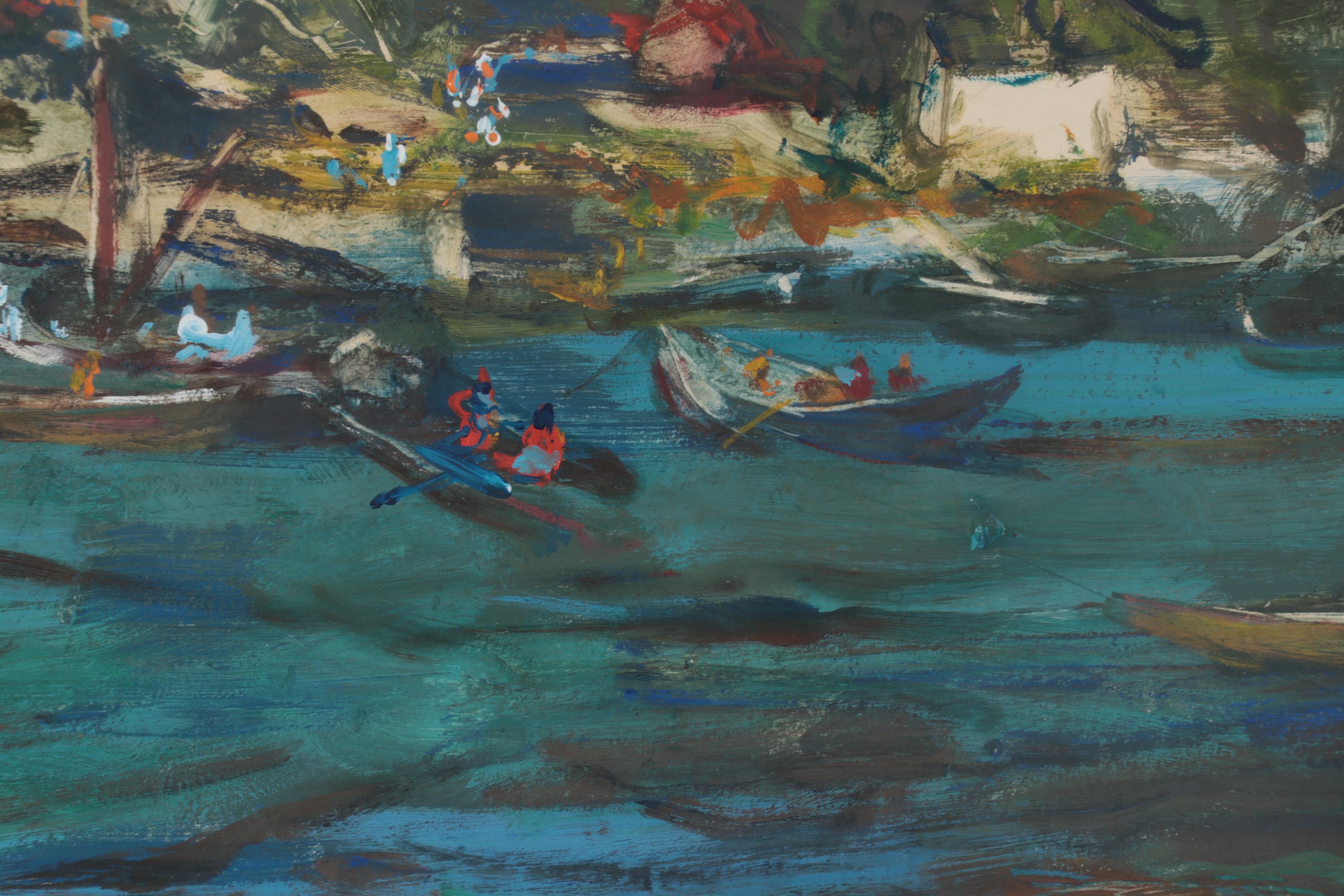 Paul Chidlaw Landscape Watercolor Painting, 1966