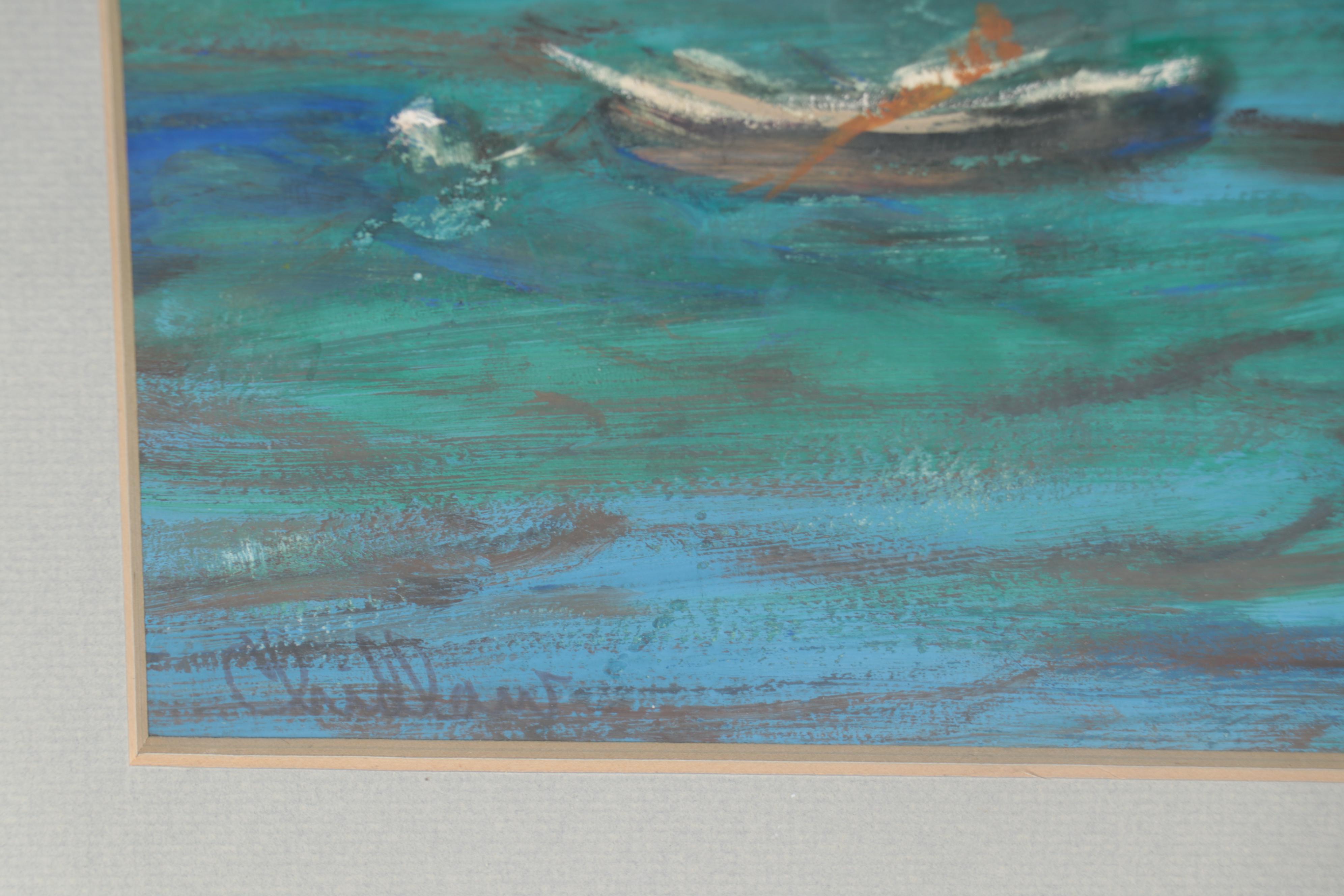 Paul Chidlaw Landscape Watercolor Painting, 1966