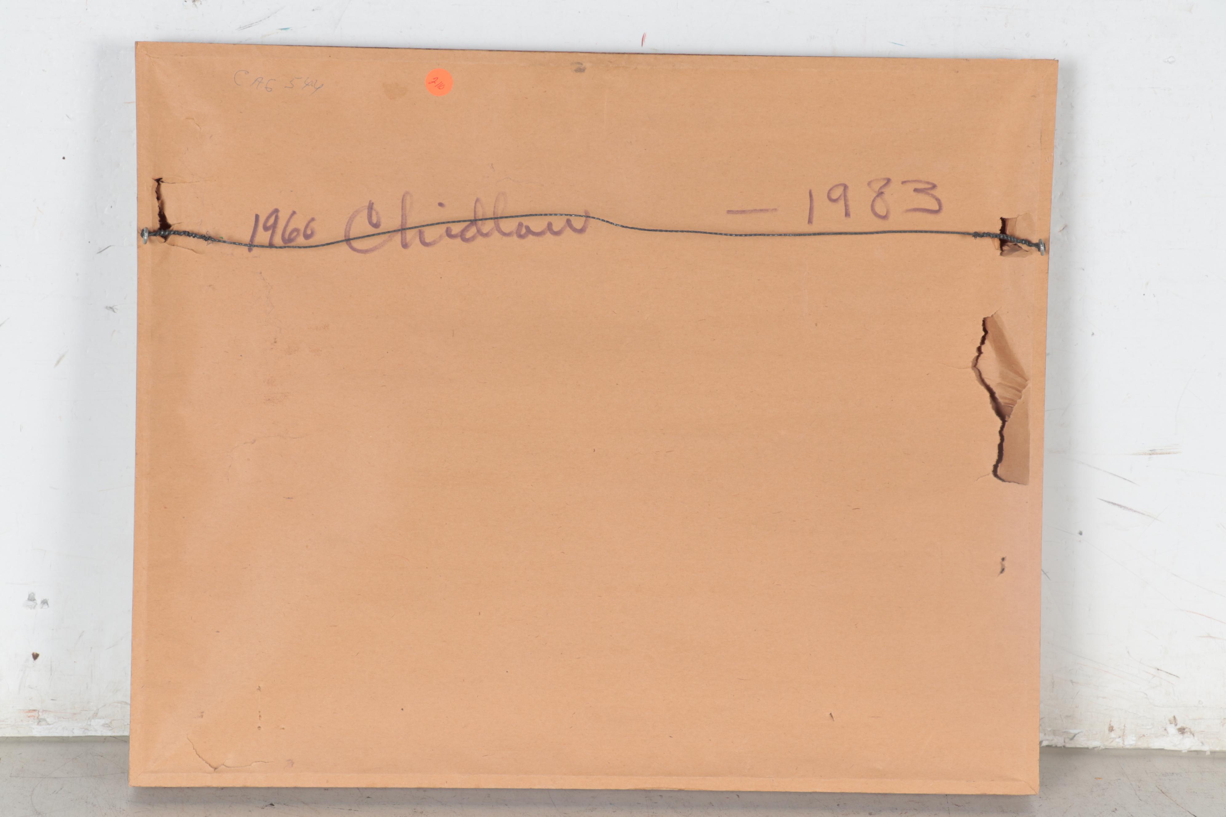 Paul Chidlaw Landscape Watercolor Painting, 1966