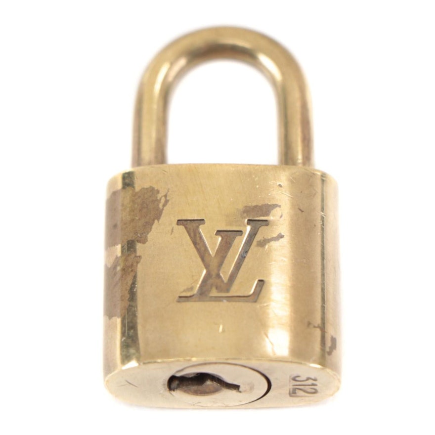 Louis Vuitton Brass Padlock and Key