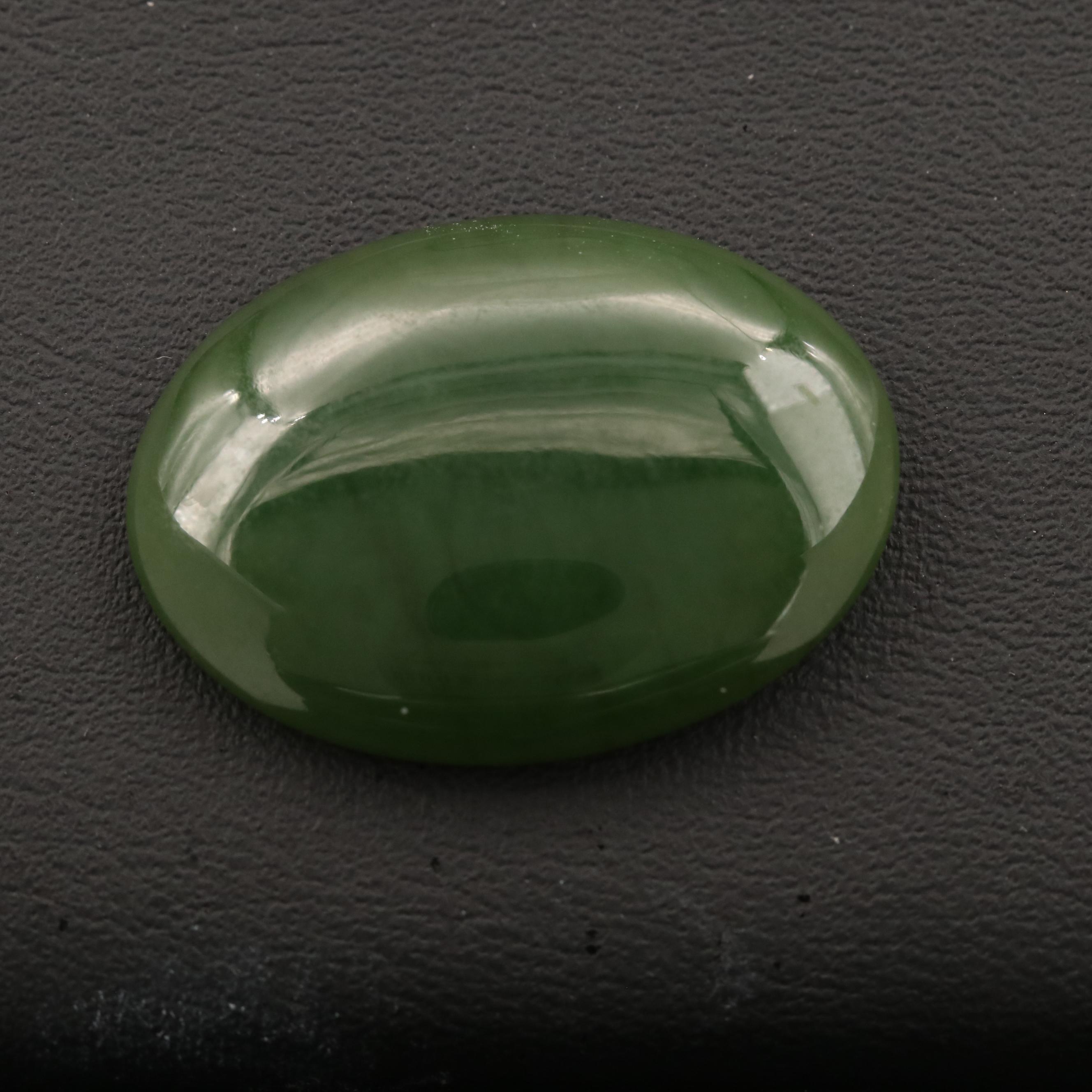 Loose Oval Nephrite Cabochon