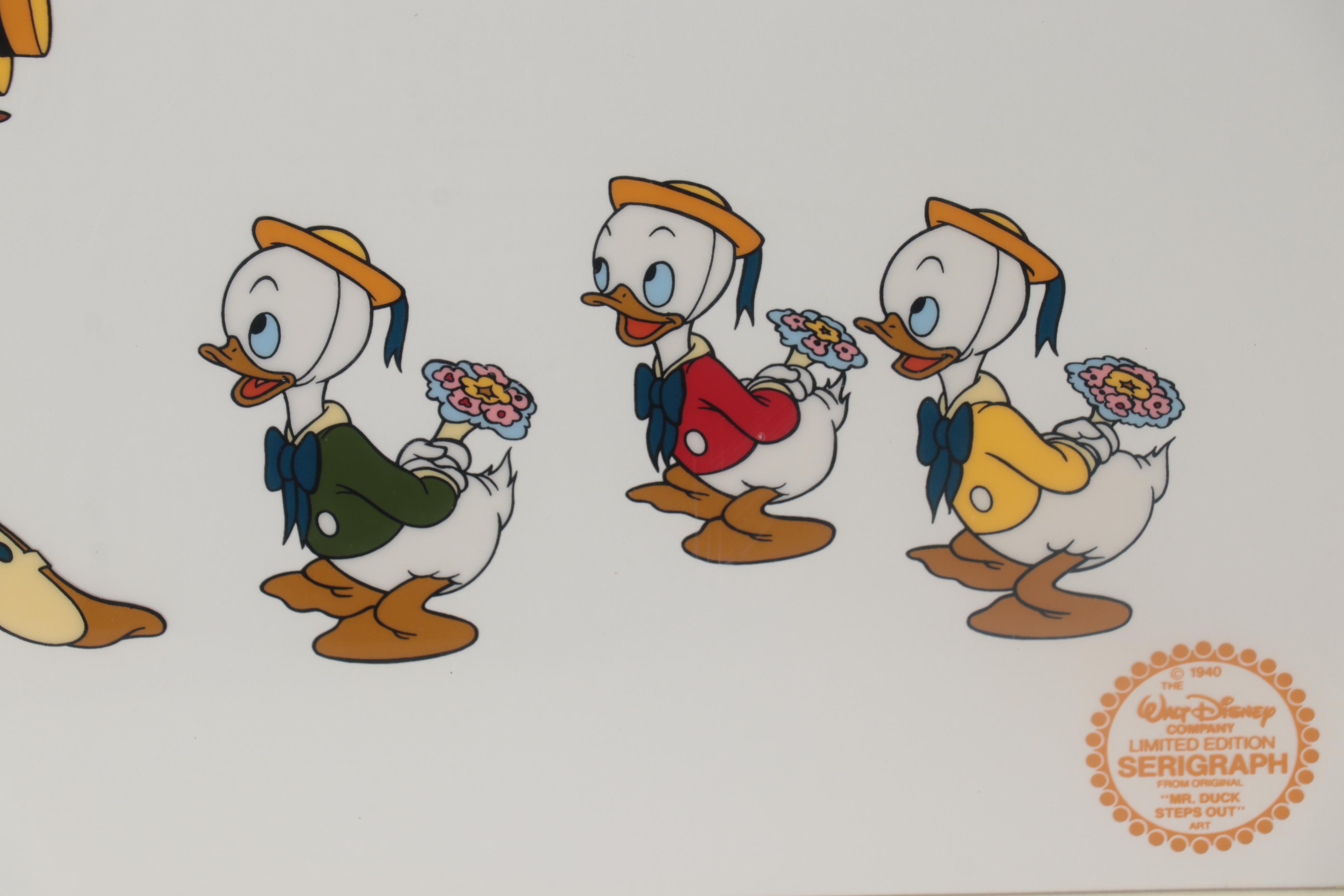 The Walt Disney Company Sericel "Mr. Duck Steps Out"