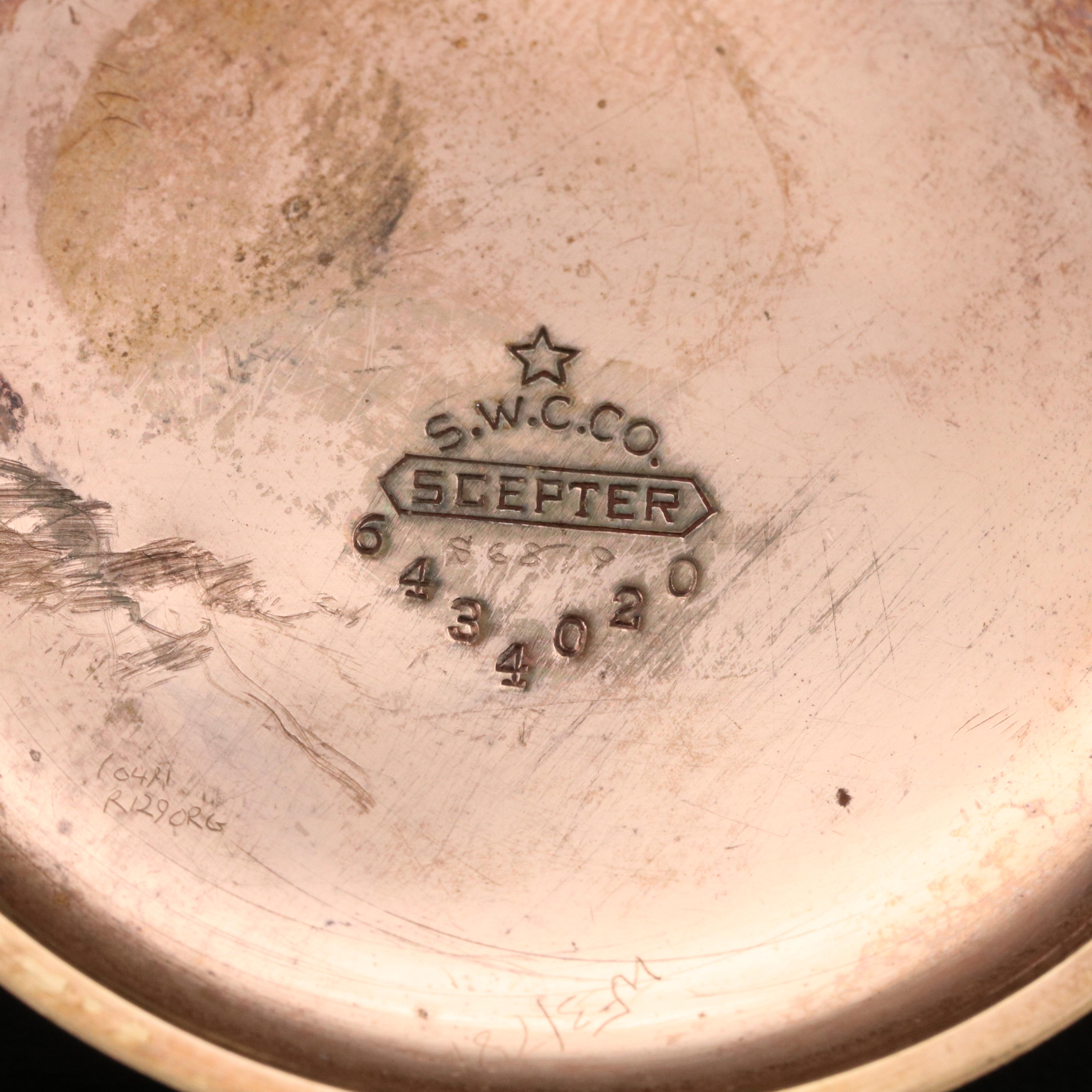 Vintage Admiral Gold Filled Open Face Pocket Watch