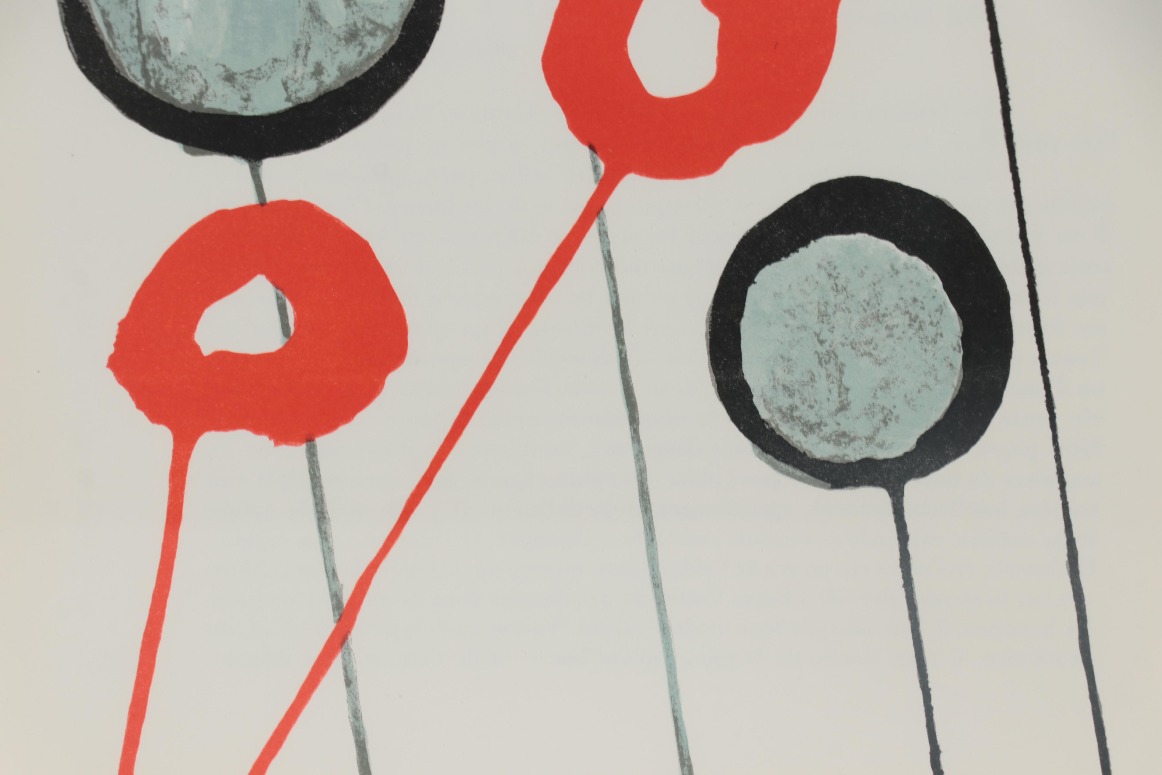 Alexander Calder Color Lithograph for "Derrière le Miroir," 1966