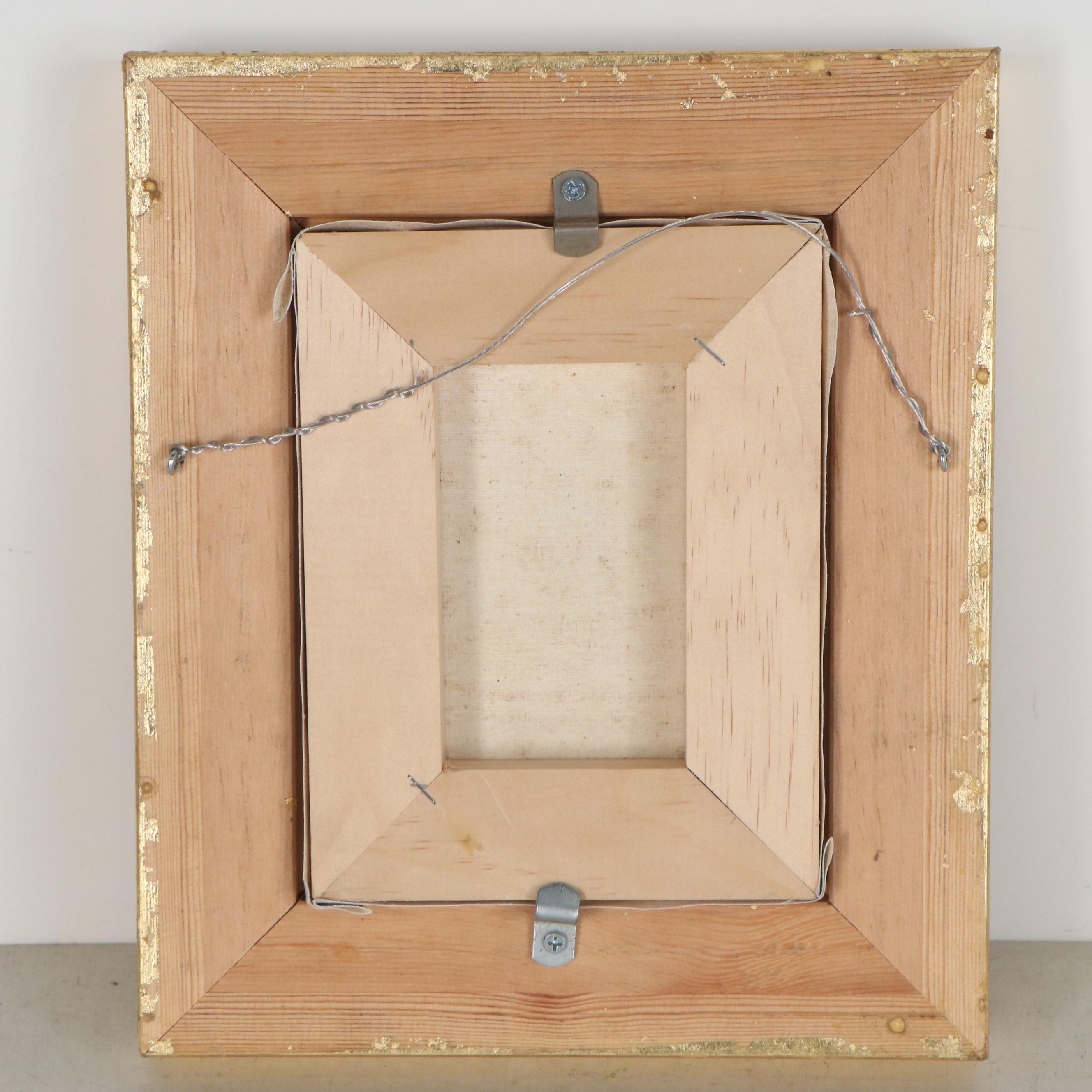 Cuzco School Style Oil Painting of Angel Carrying Wheat