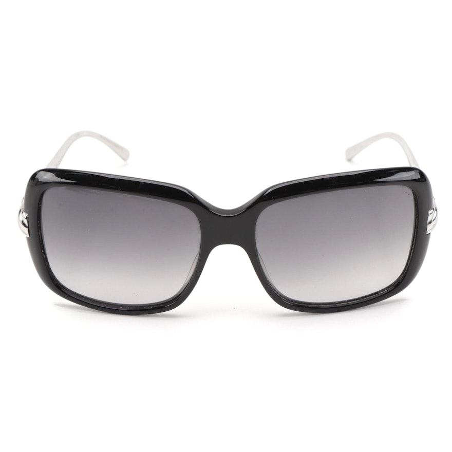 David Yurman DY034 Waverly Sunglasses in Black/Titanium Palladium Electroplate