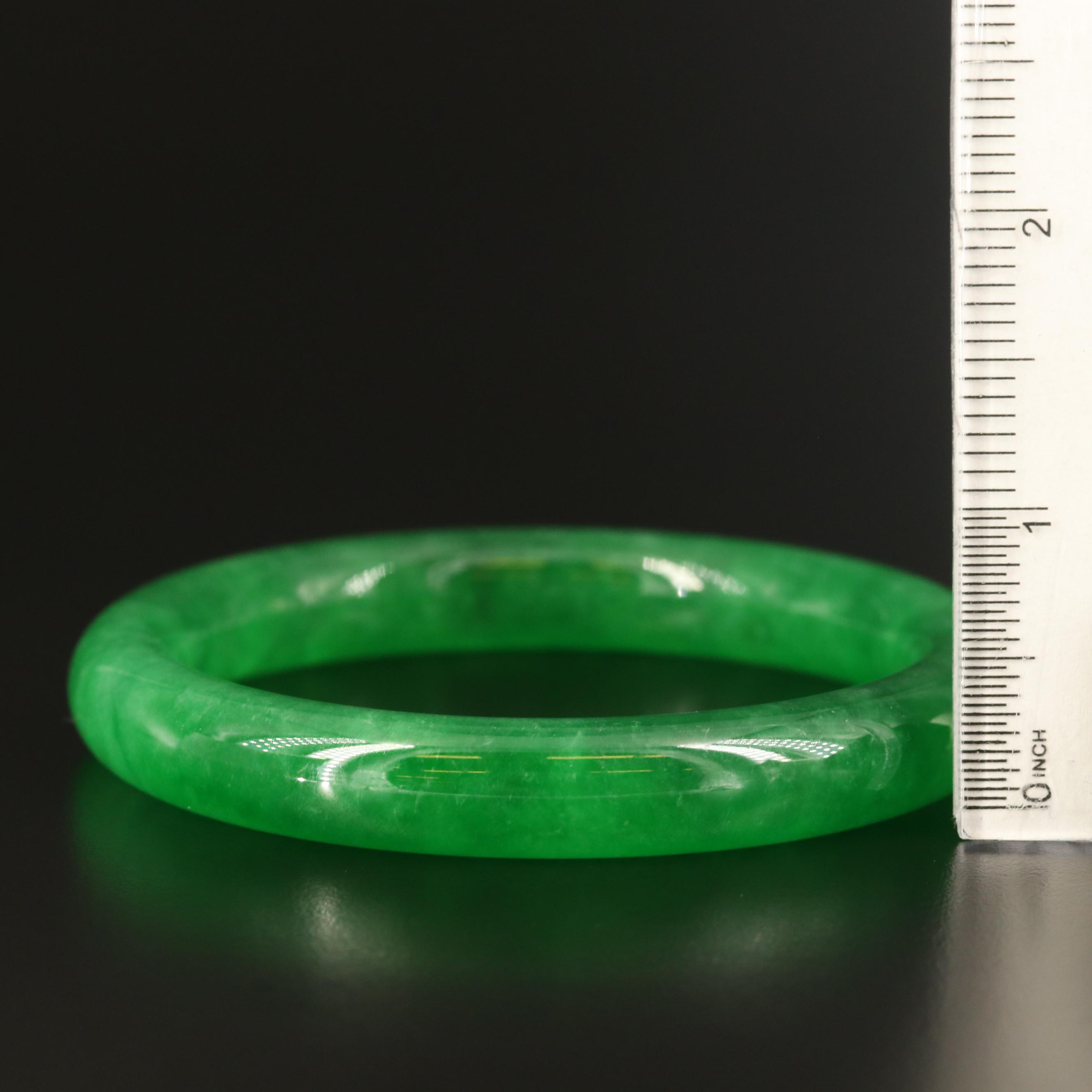 Jadeite Hololith Bangle