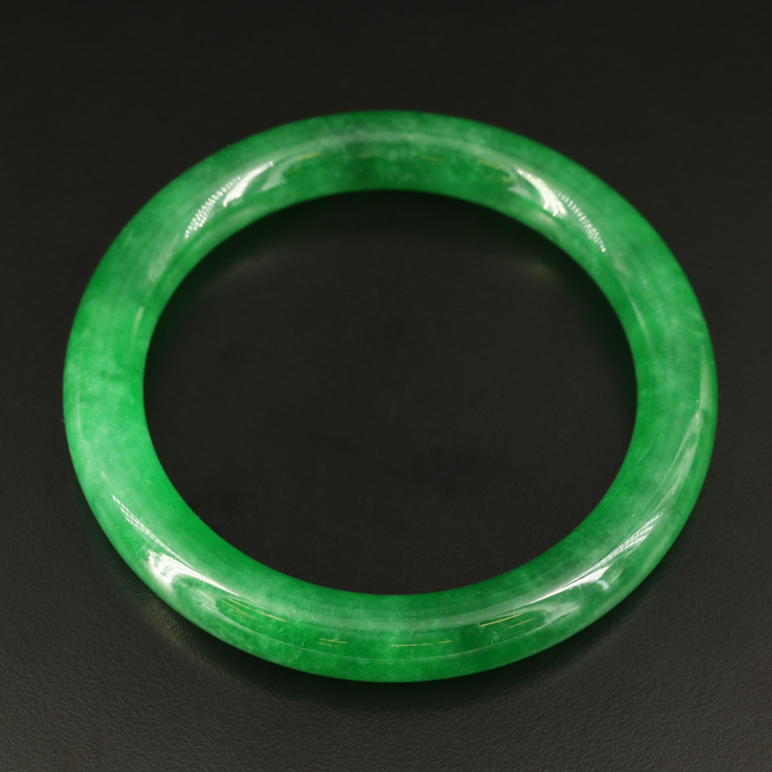 Jadeite Hololith Bangle