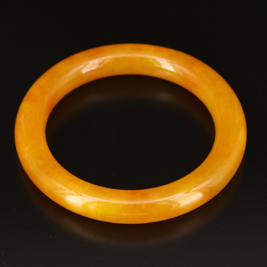 Jadeite Hololith Bangle