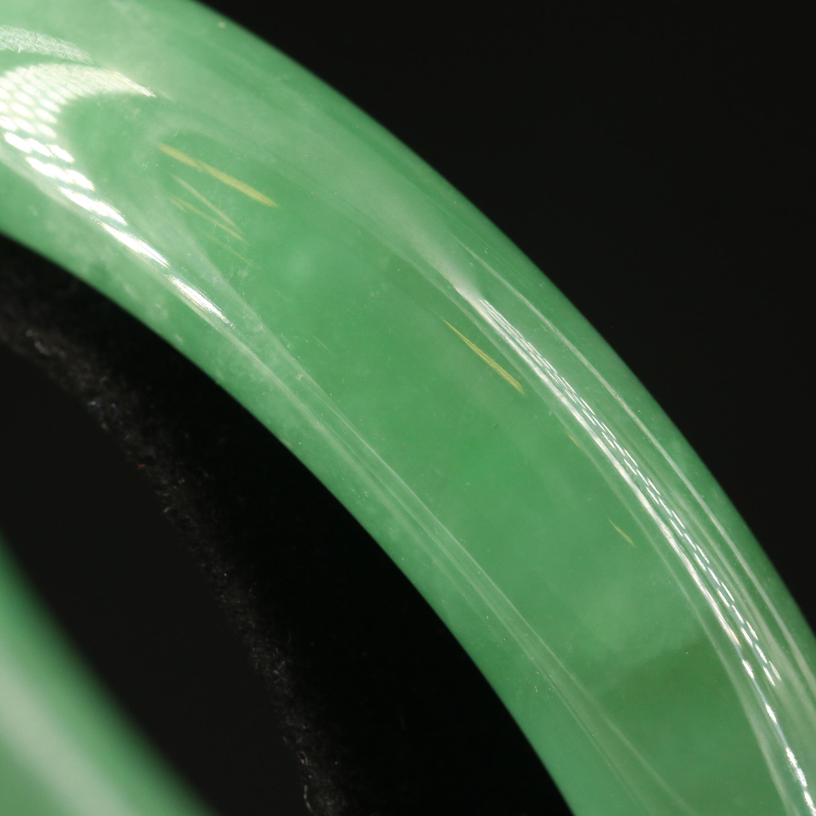 Jadeite Hololith Bangle