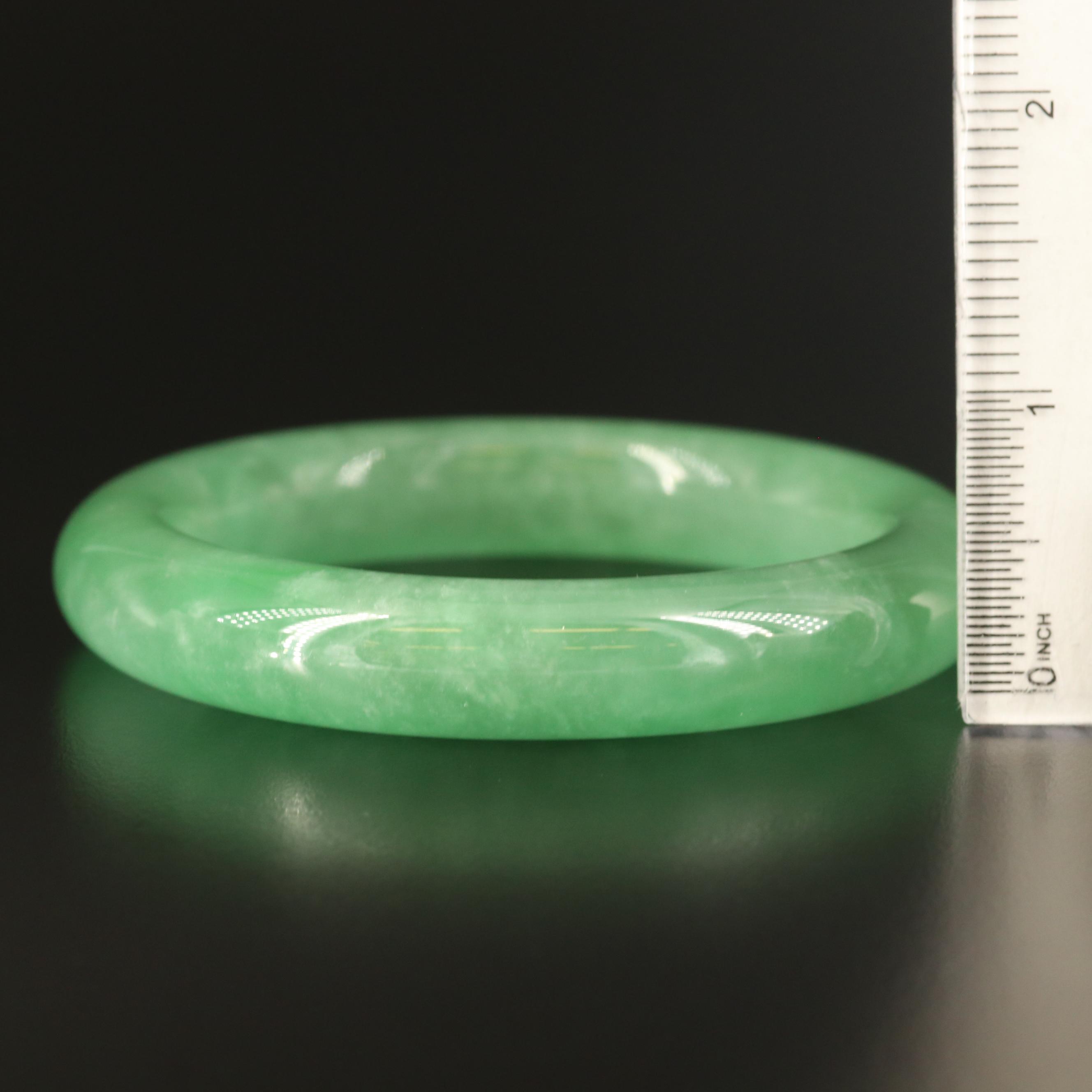 Jadeite Hololith Bangle