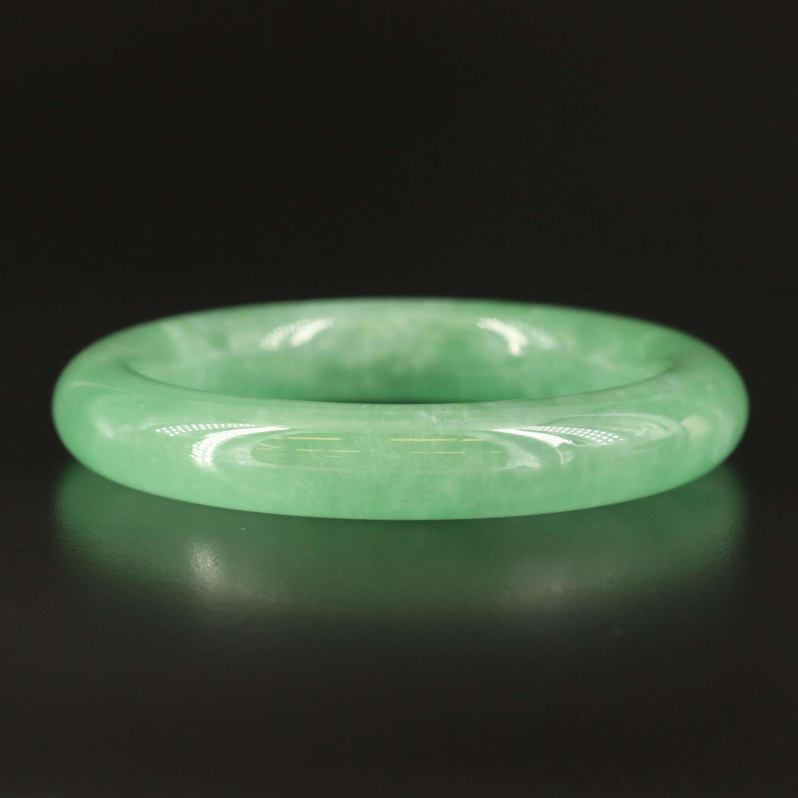 Jadeite Hololith Bangle