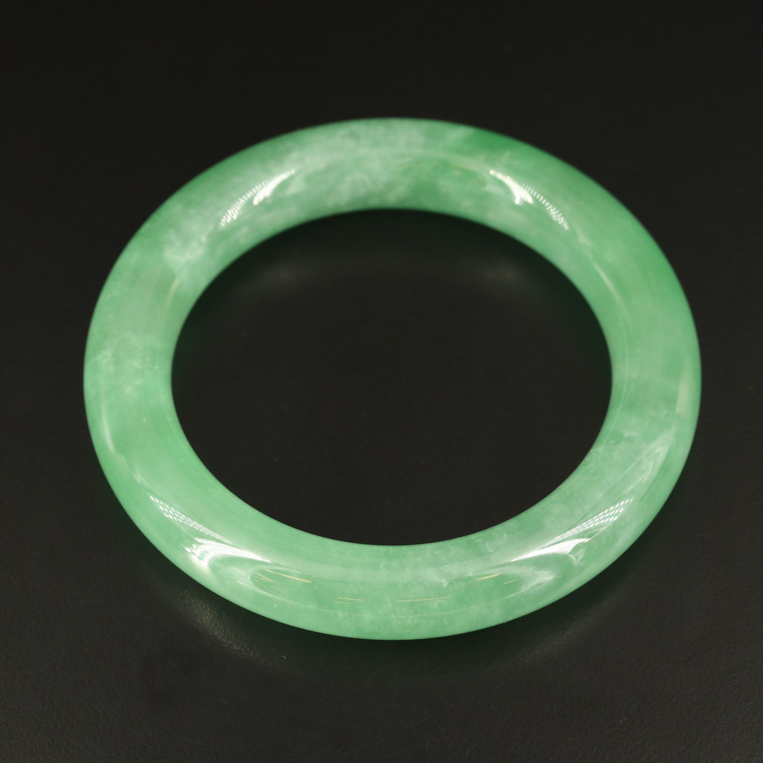 Jadeite Hololith Bangle