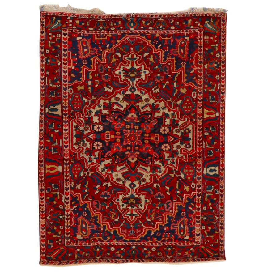 5'1 x 7' Hand-Knotted Persian Bakhtiari Area Rug