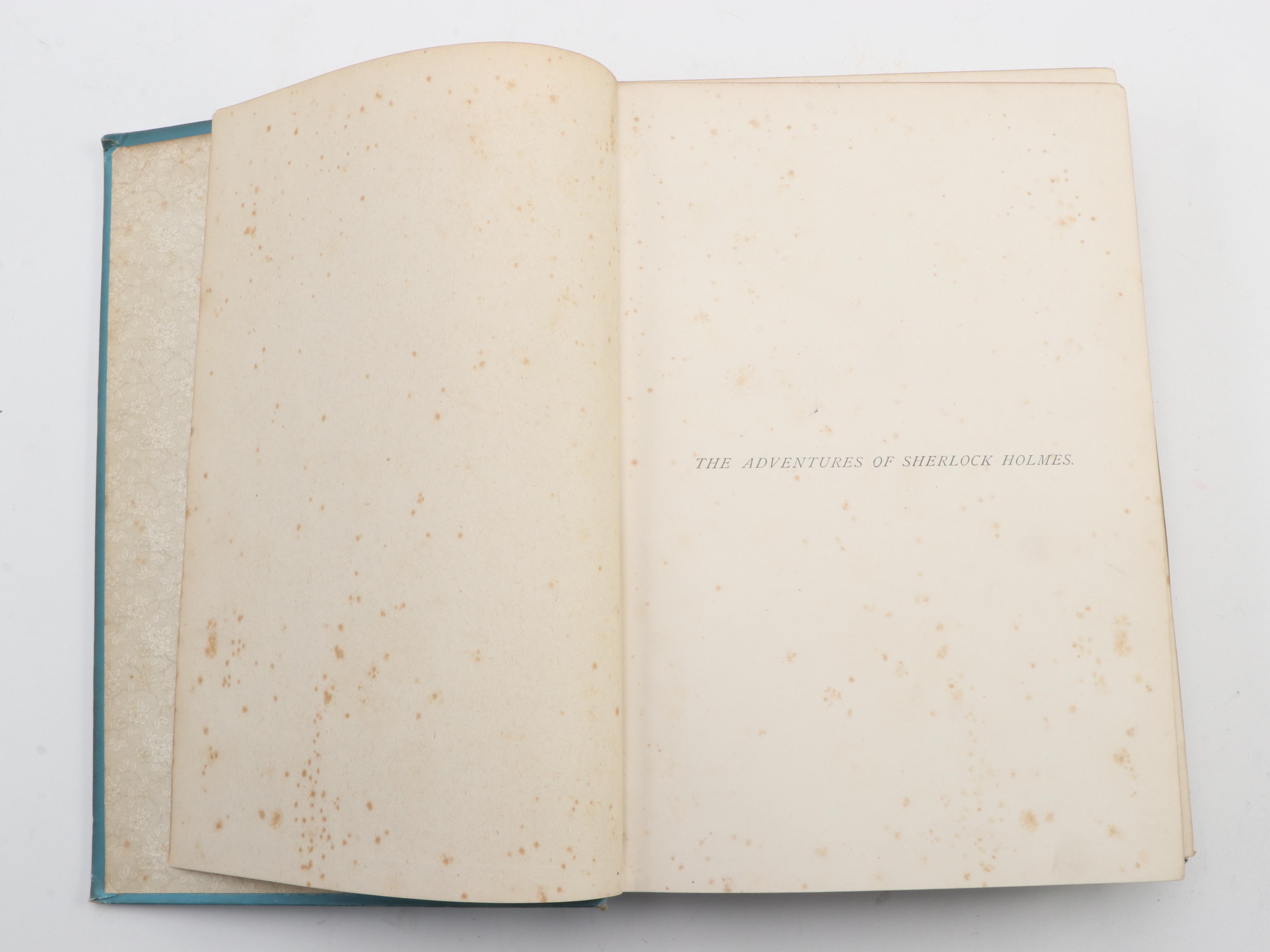 First UK Edition "The Adventures of Sherlock Holmes" by A. C. Doyle, 1892