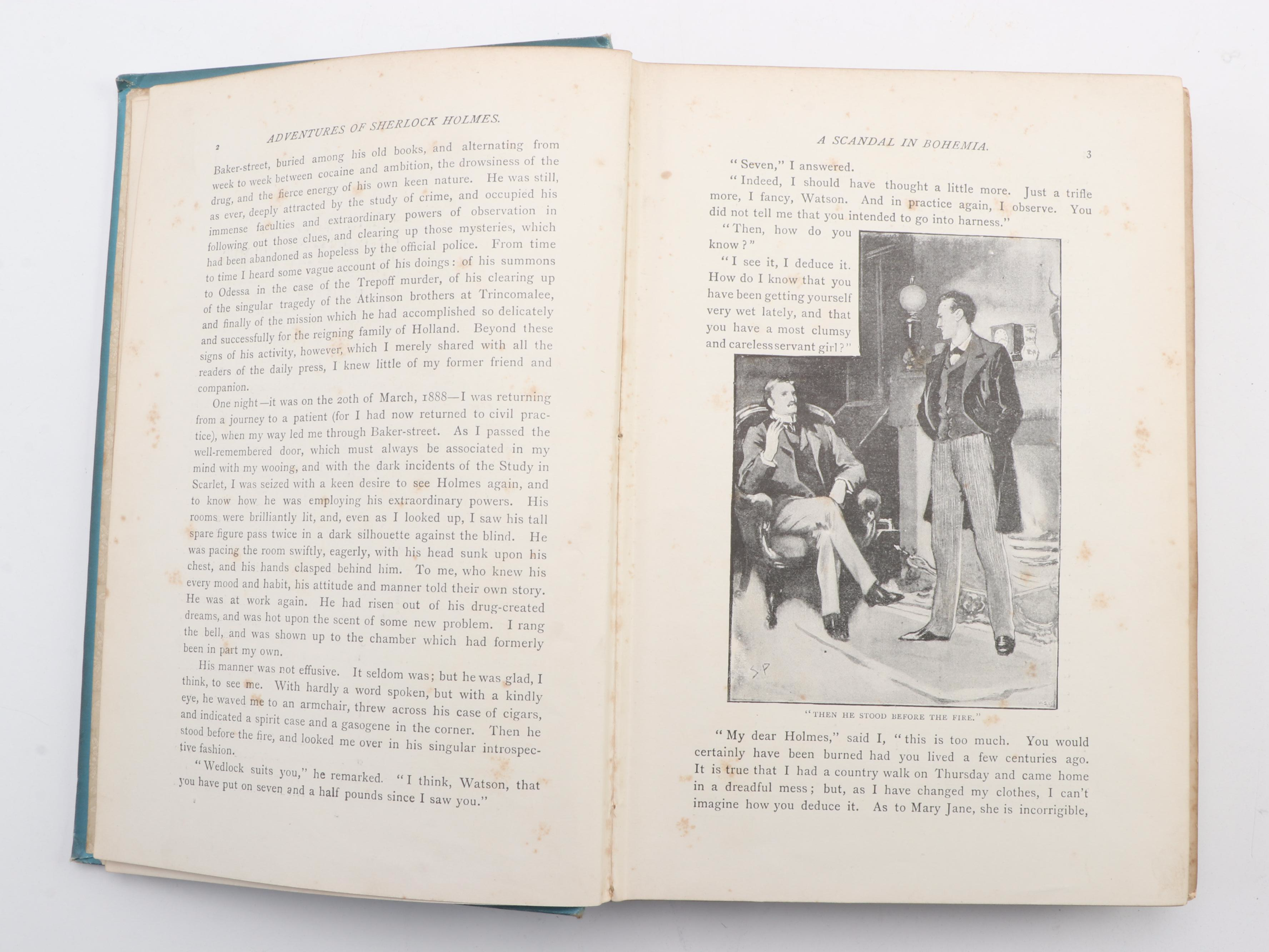 First UK Edition "The Adventures of Sherlock Holmes" by A. C. Doyle, 1892