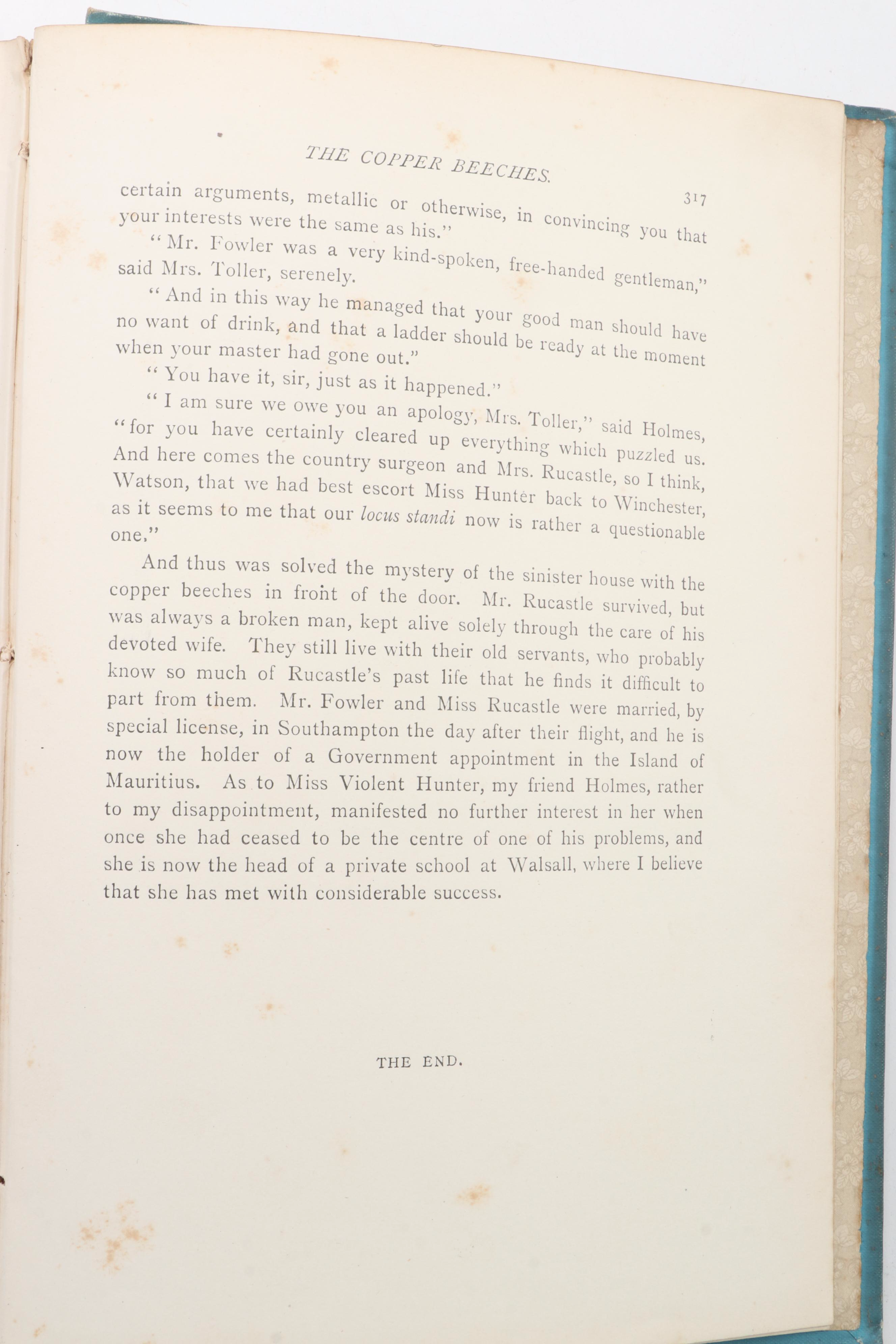 First UK Edition "The Adventures of Sherlock Holmes" by A. C. Doyle, 1892