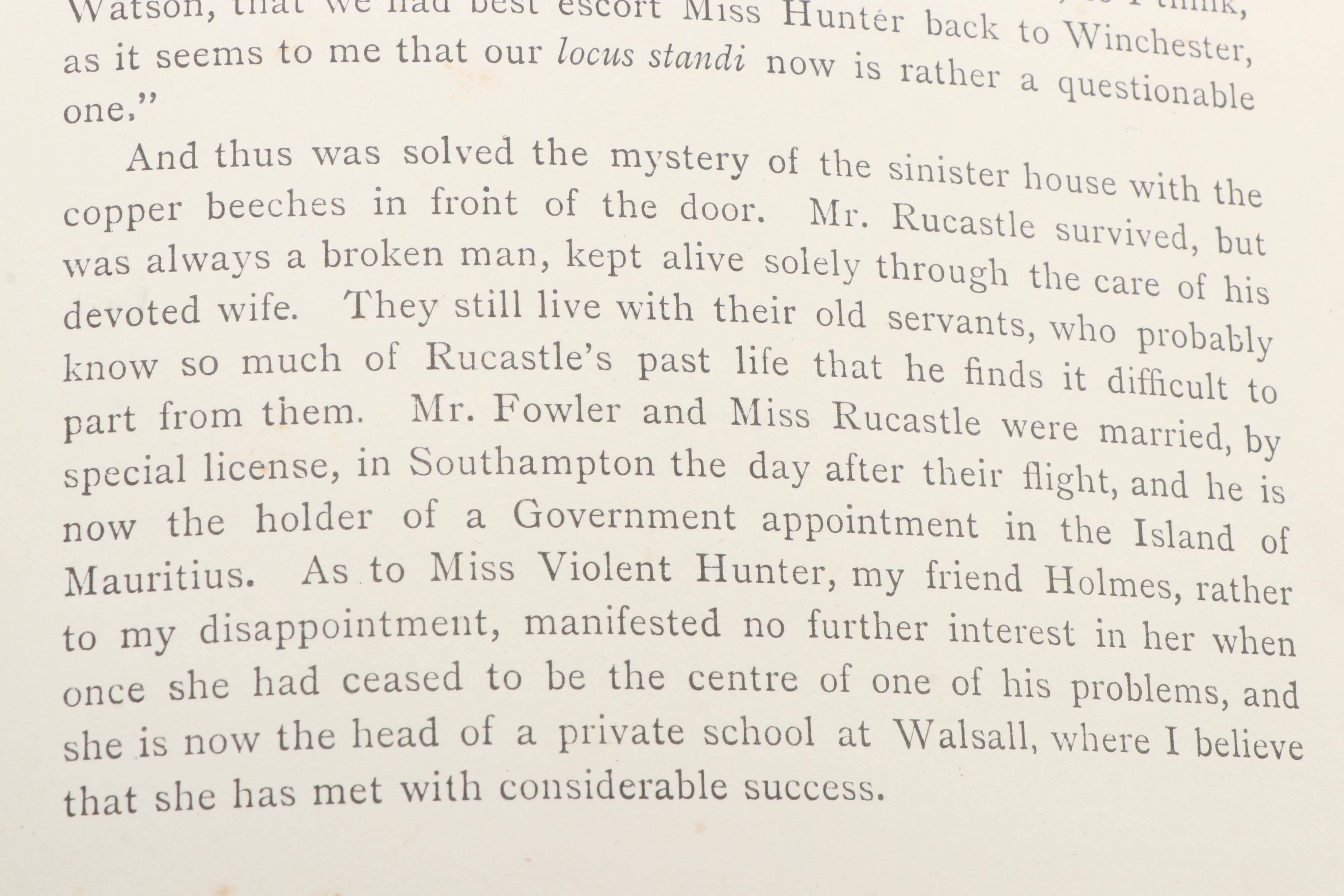 First UK Edition "The Adventures of Sherlock Holmes" by A. C. Doyle, 1892