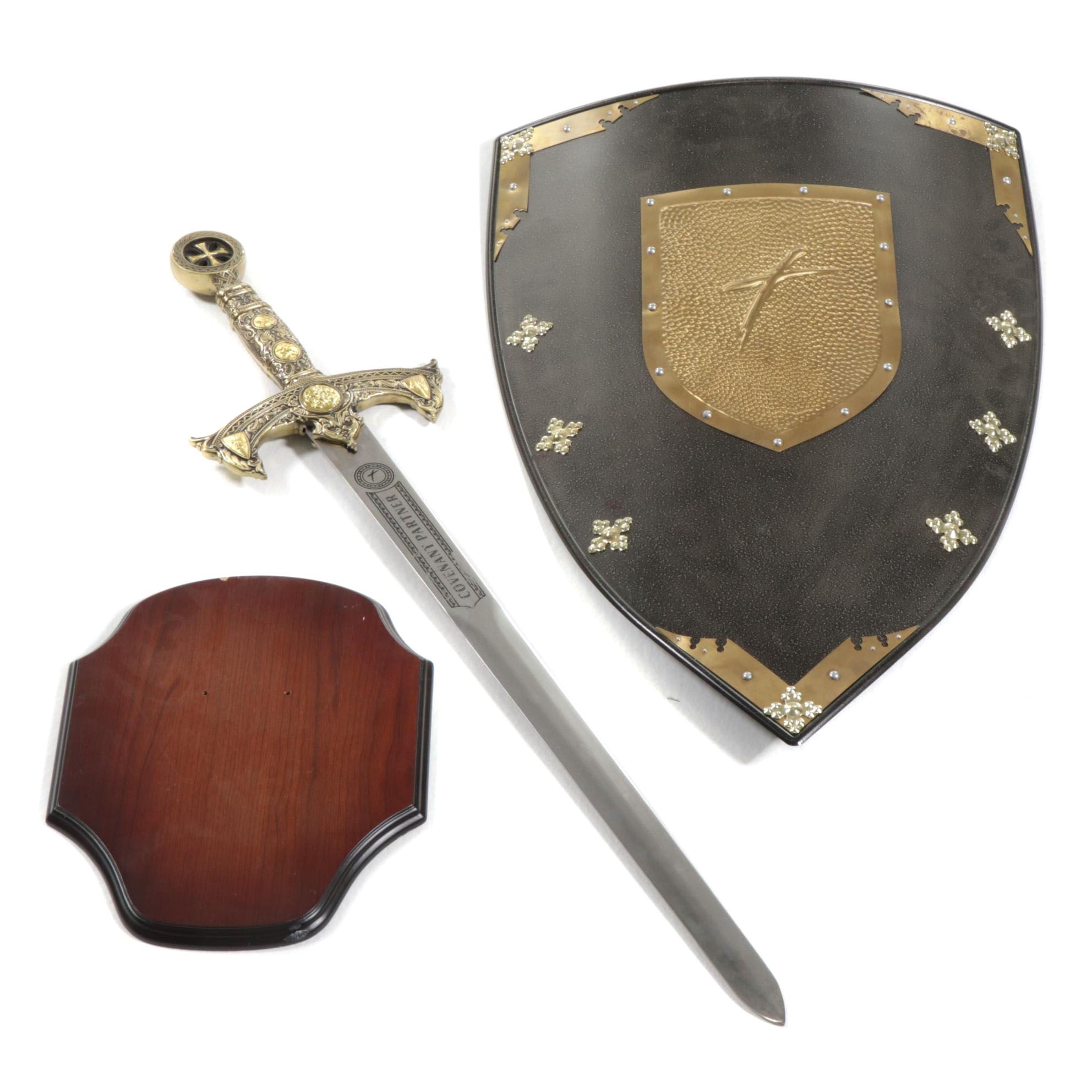 Covenant Partner Knights Templar Sword and Shield