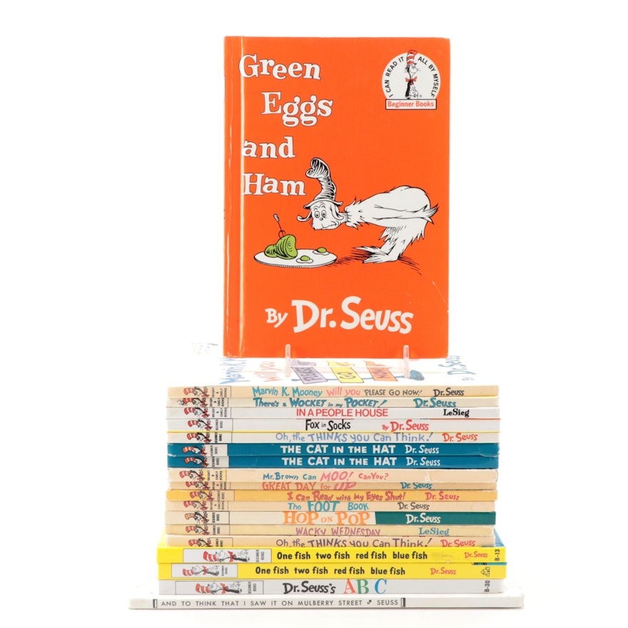 Collection of Dr. Seuss Books, Including Book Club Editions