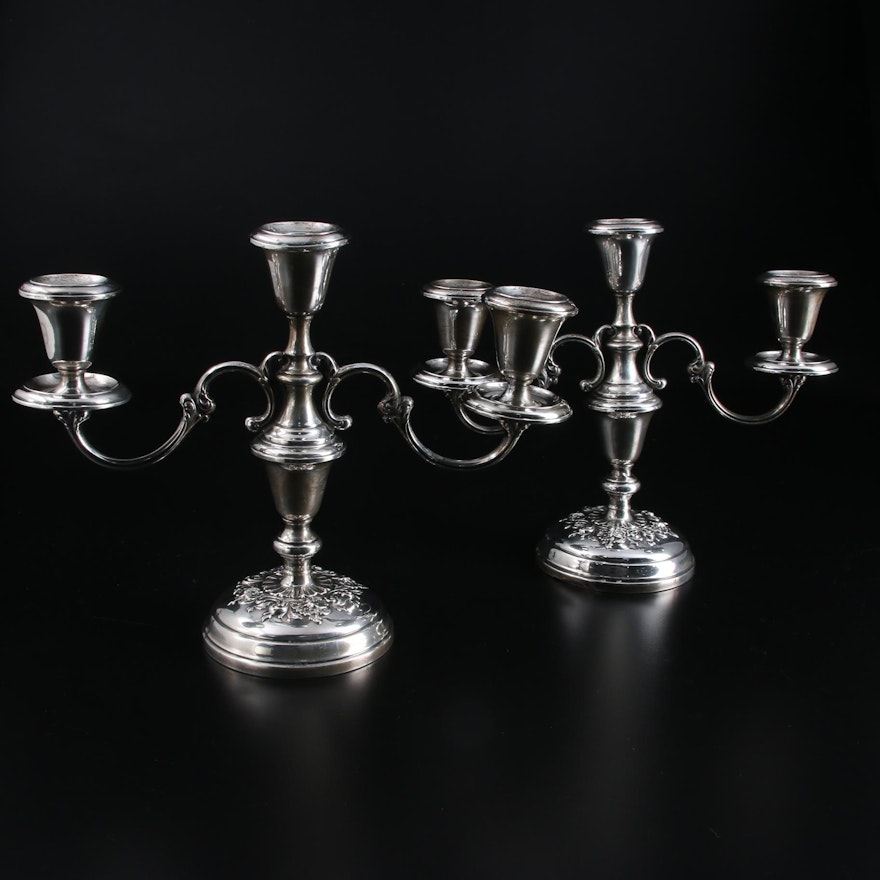 Gorham "Buttercup" Weighted Sterling Silver Candelabra
