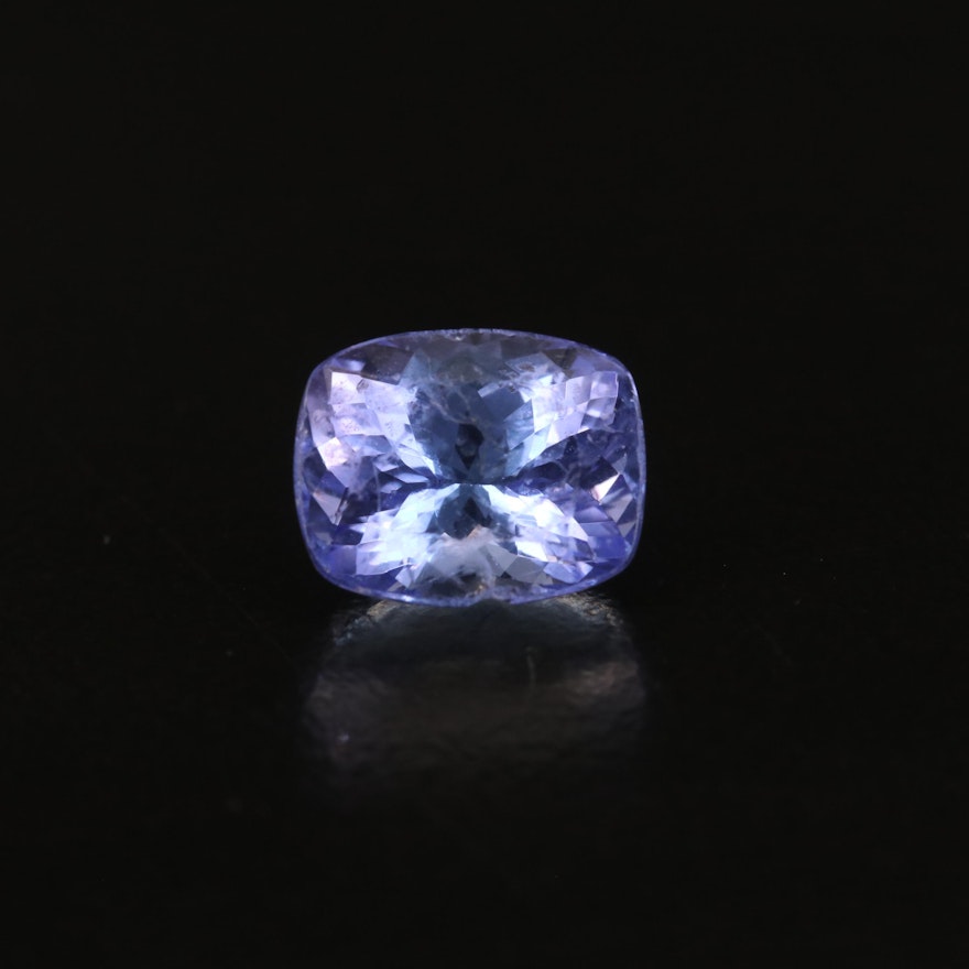 Loose 3.14 CT Cushion Faceted Tanzanite