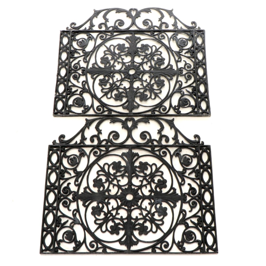 Victorian Cast Metal Pierced Architectural Grate Covers