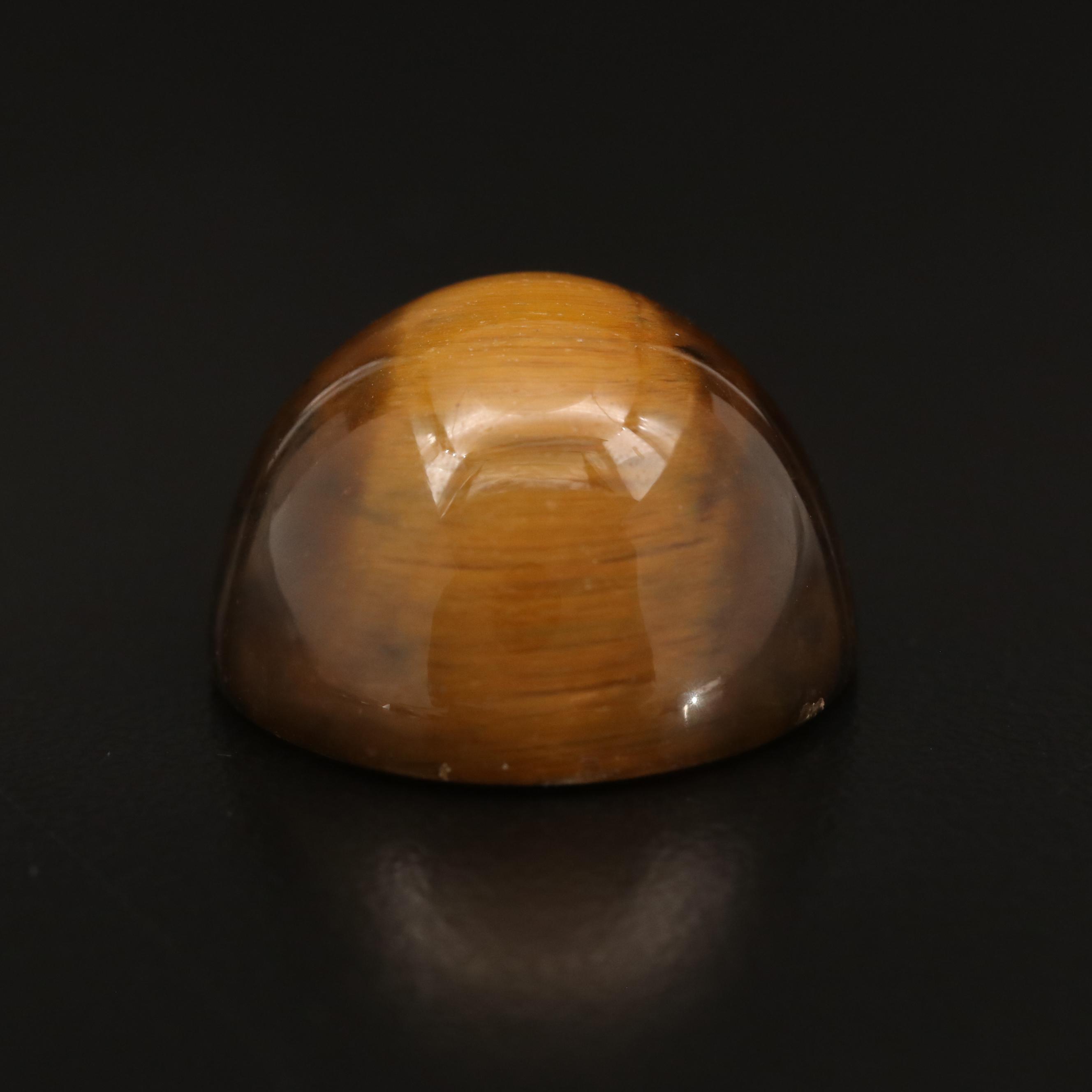 Loose Round Tiger's Eye Cabochon