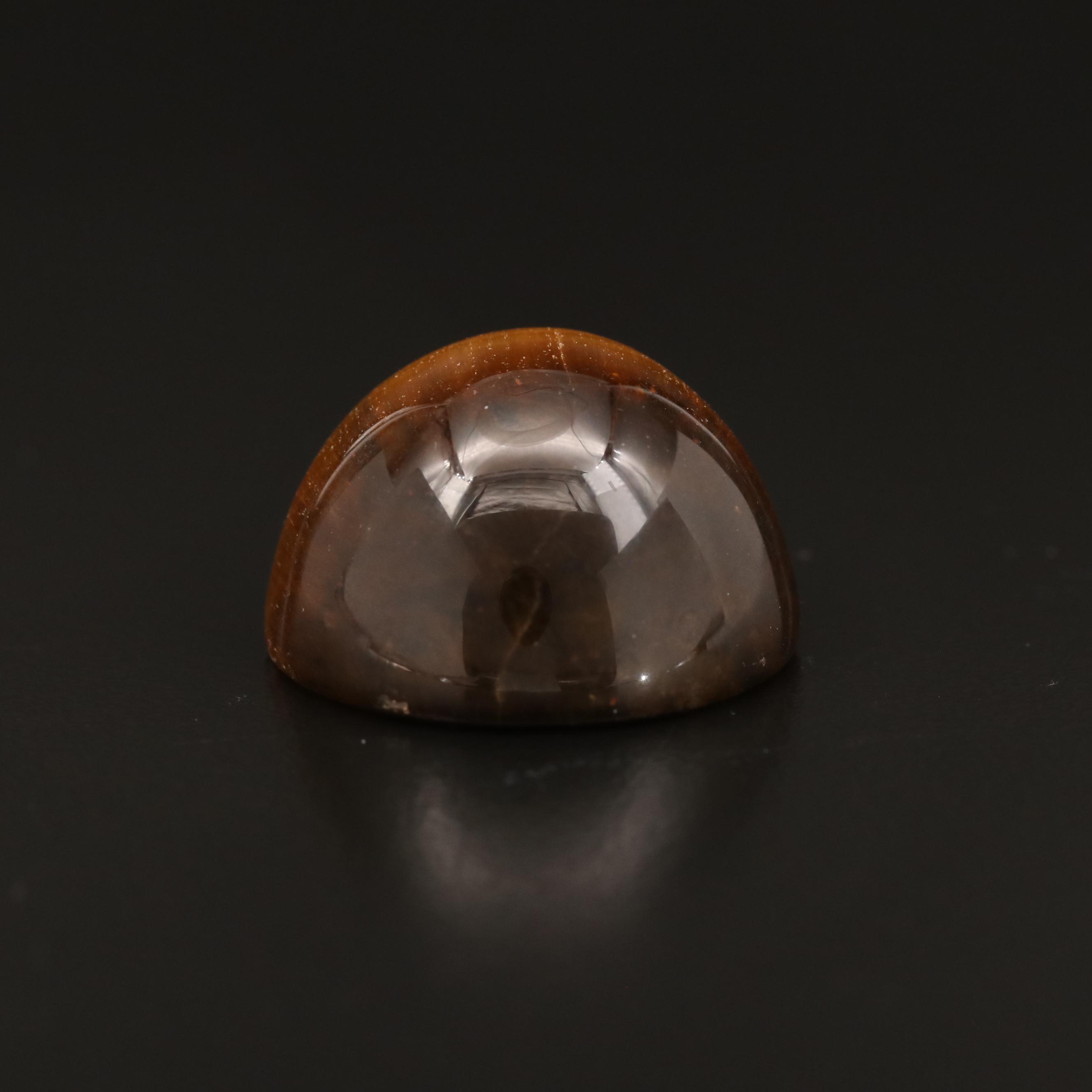 Loose Round Tiger's Eye Cabochon