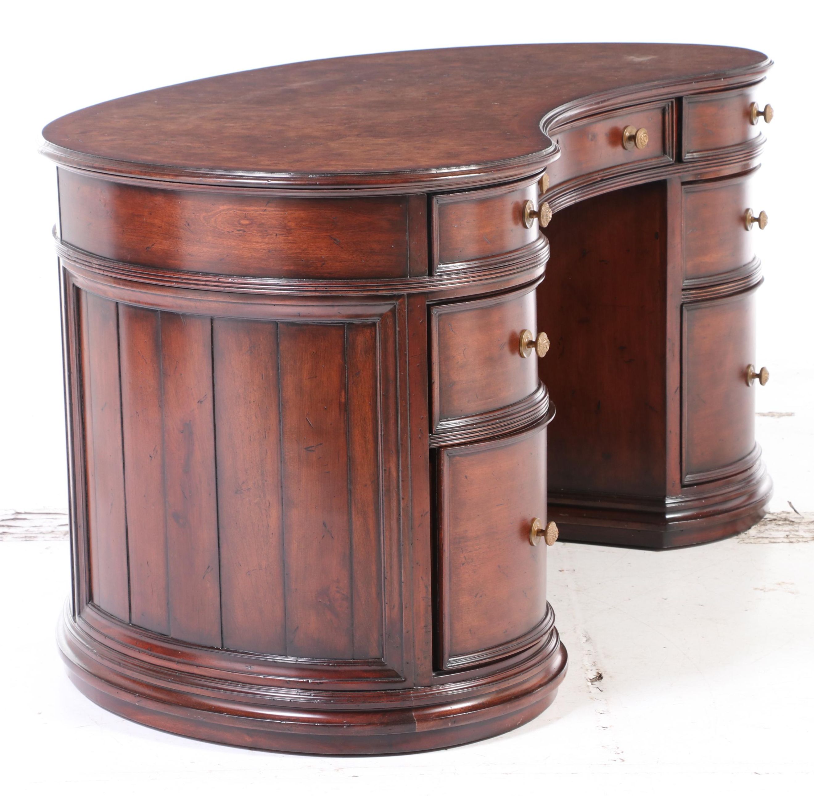 Stanley Furniture "Arrondissement" Kidney Shaped Desk and "Volute" Chair