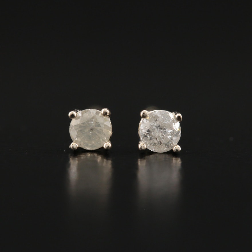 14K 0.14 CTW Diamond Stud Earrings