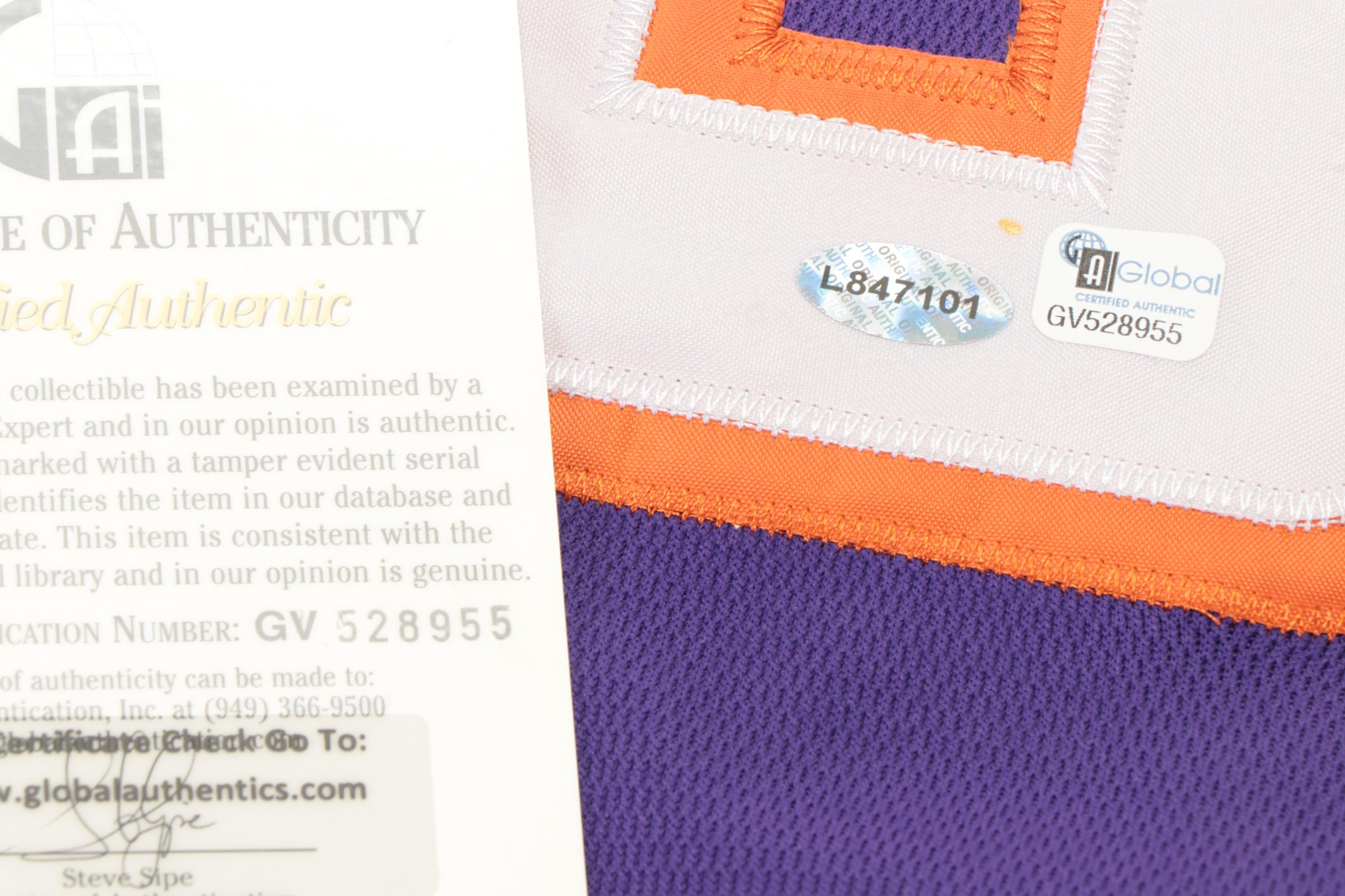 Steve Nash and Amar'e Stoudemire Signed Adidas Charlotte Hornets Jerseys, COAs