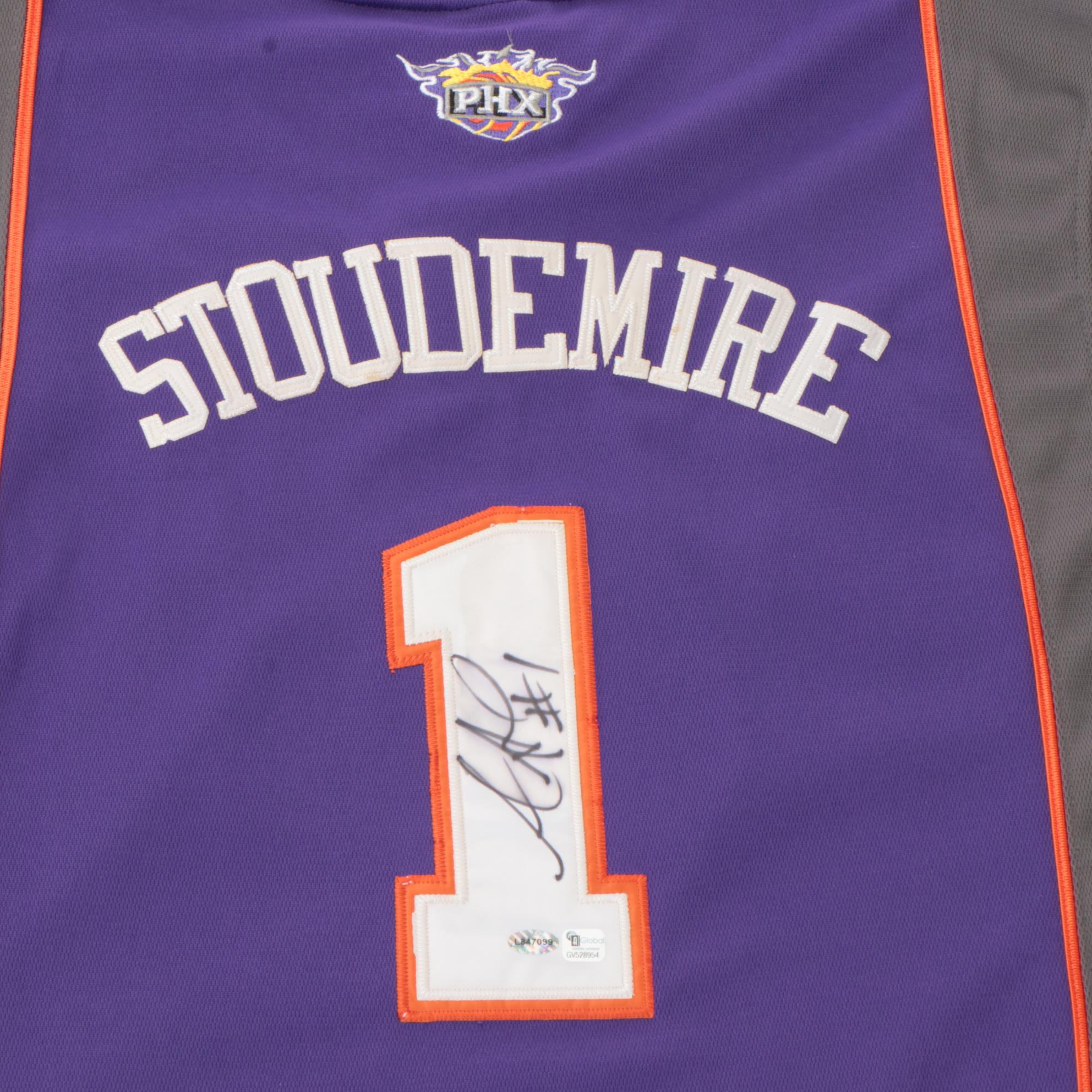 Steve Nash and Amar'e Stoudemire Signed Adidas Charlotte Hornets Jerseys, COAs