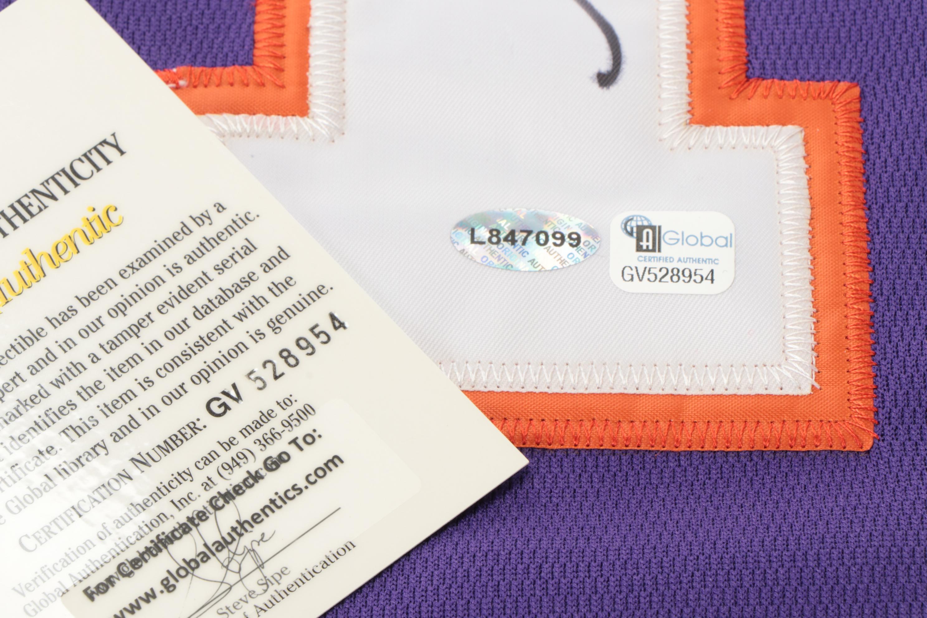 Steve Nash and Amar'e Stoudemire Signed Adidas Charlotte Hornets Jerseys, COAs